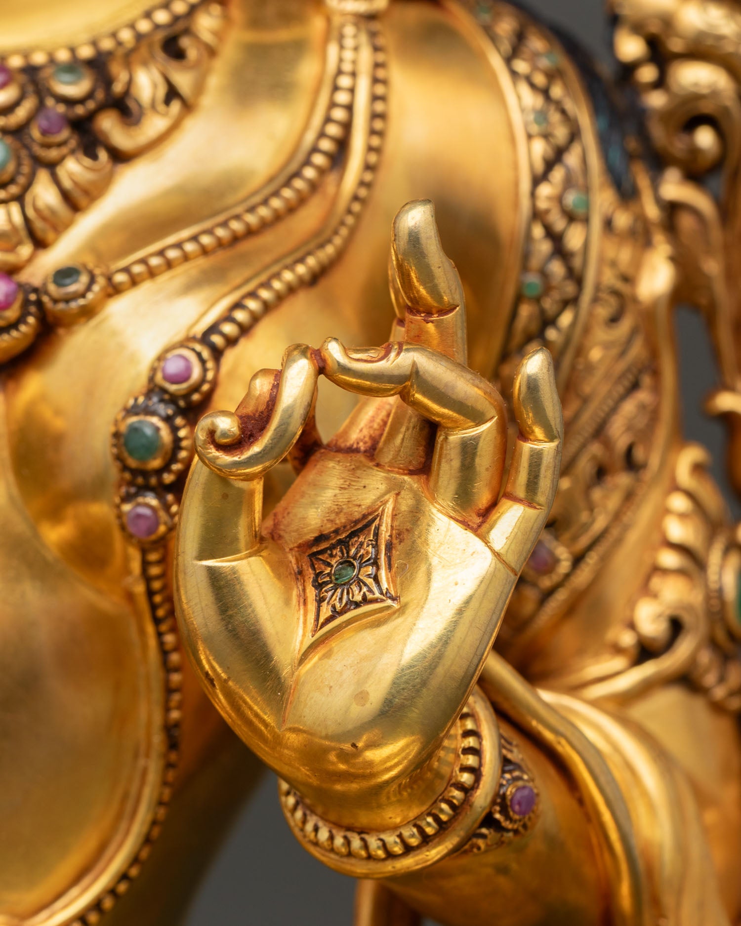 Exquisite Green Tara Statue – Fine Buddhist Sculpture