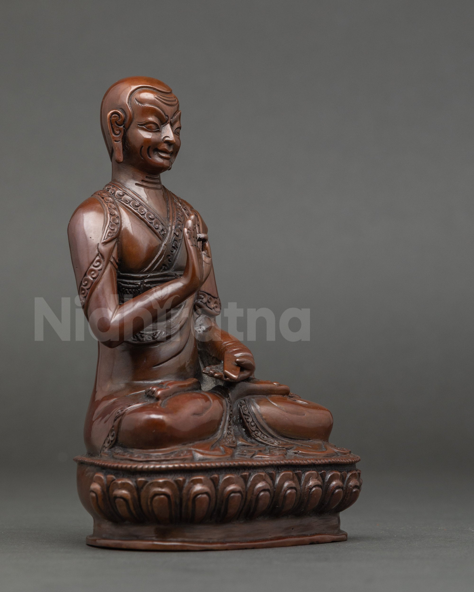 Je Tsongkhapa Statue Set | Himalayan Handcrafted Buddhist Art