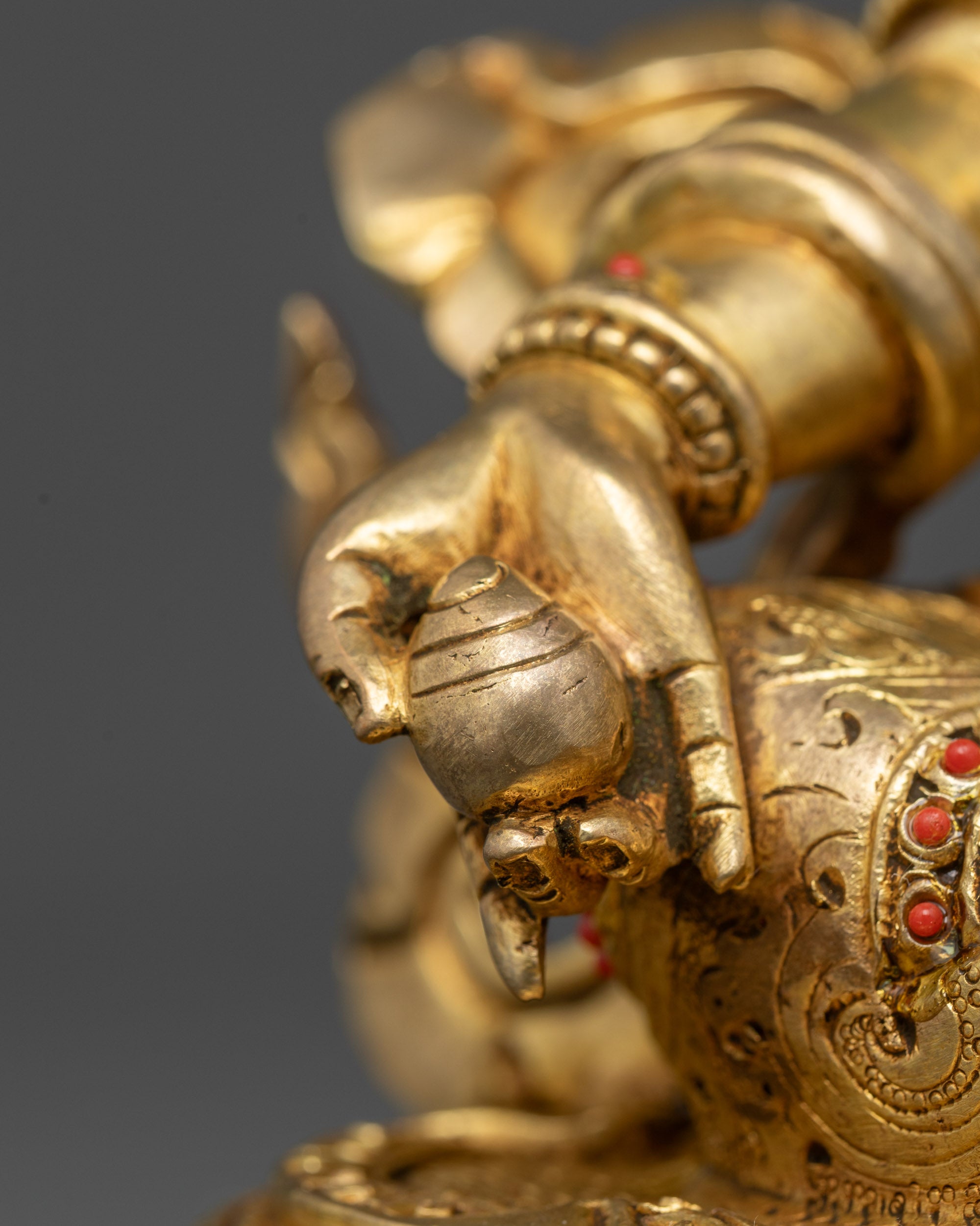 Deity of Wealth Yellow Jambhala Statue | Spiritual Wealth Guardian