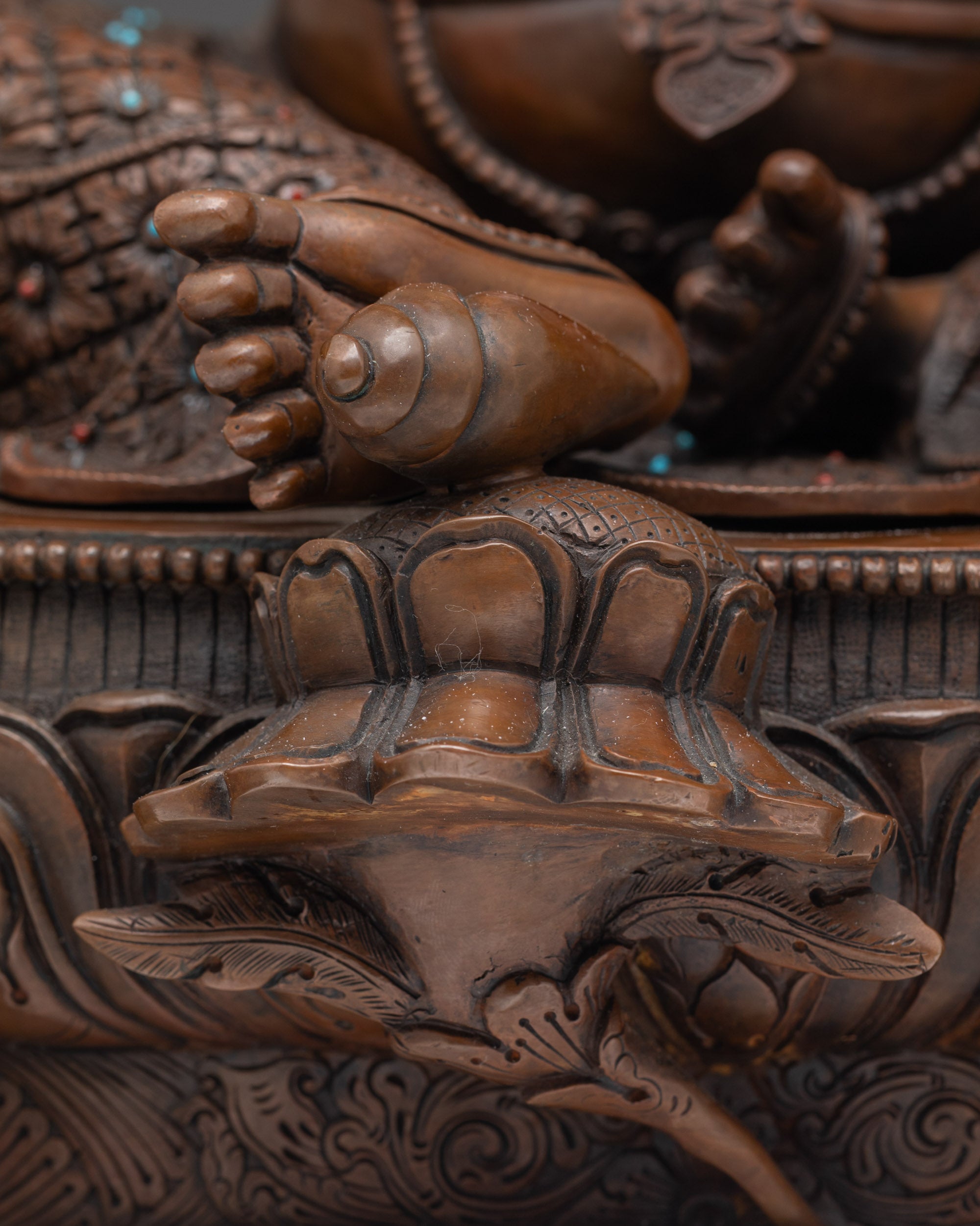 Handcrafted Yellow Dzambhala Statue – God of Wealth from Nepal