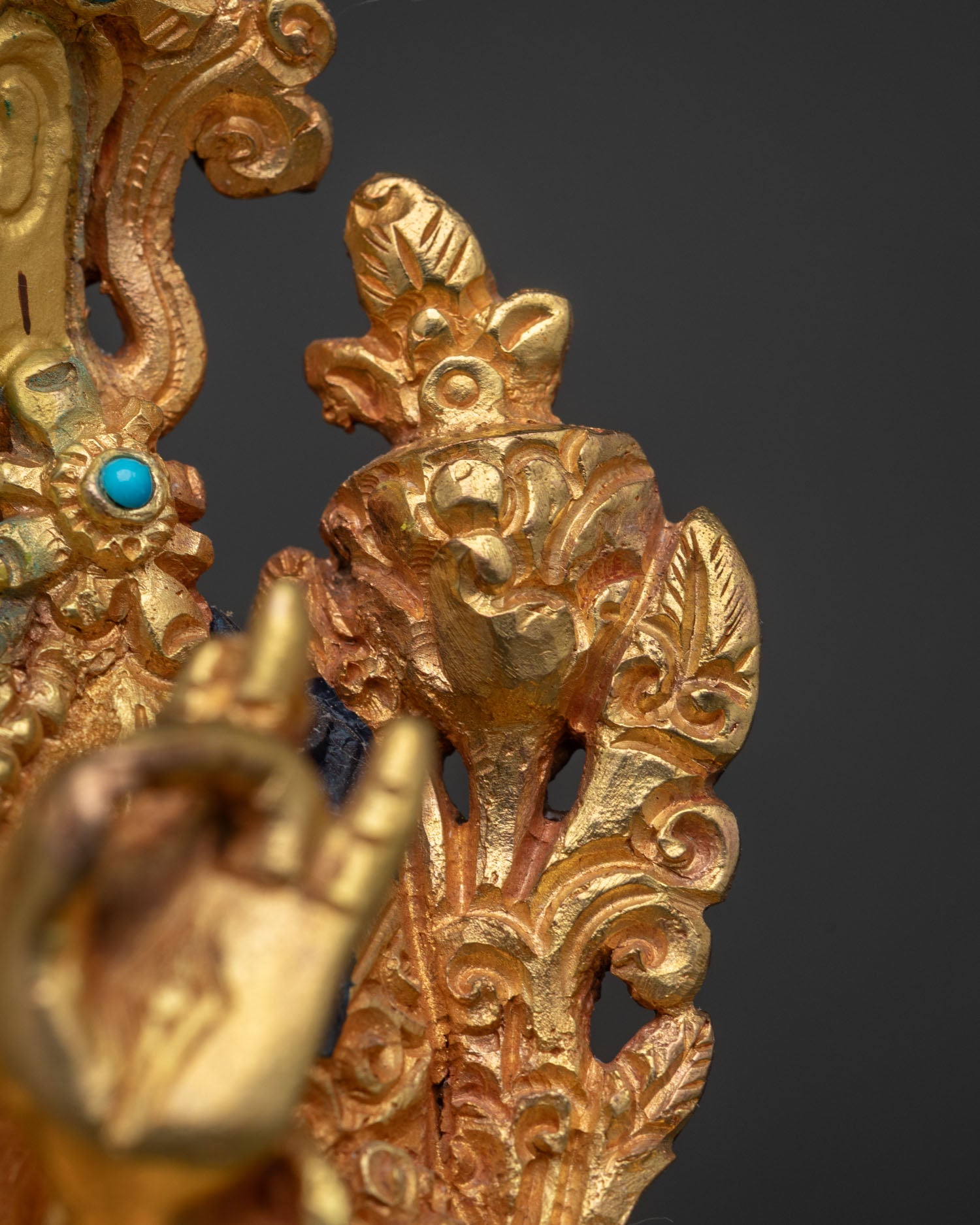 Green Tara Statue | Sacred Female Buddha Sculpture from Nepal