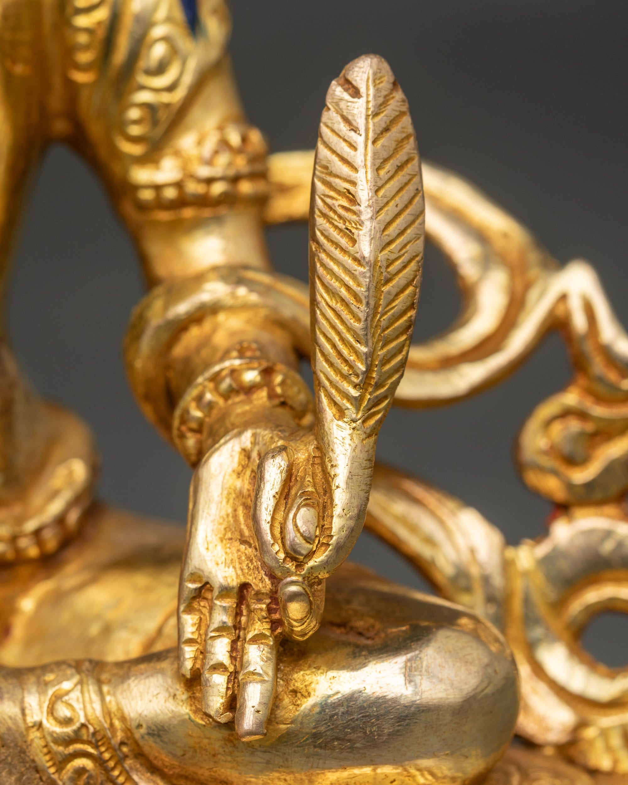 Kshitigarbha Statue for Blessings | Handcrafted Nepalese Ritual Sculpture