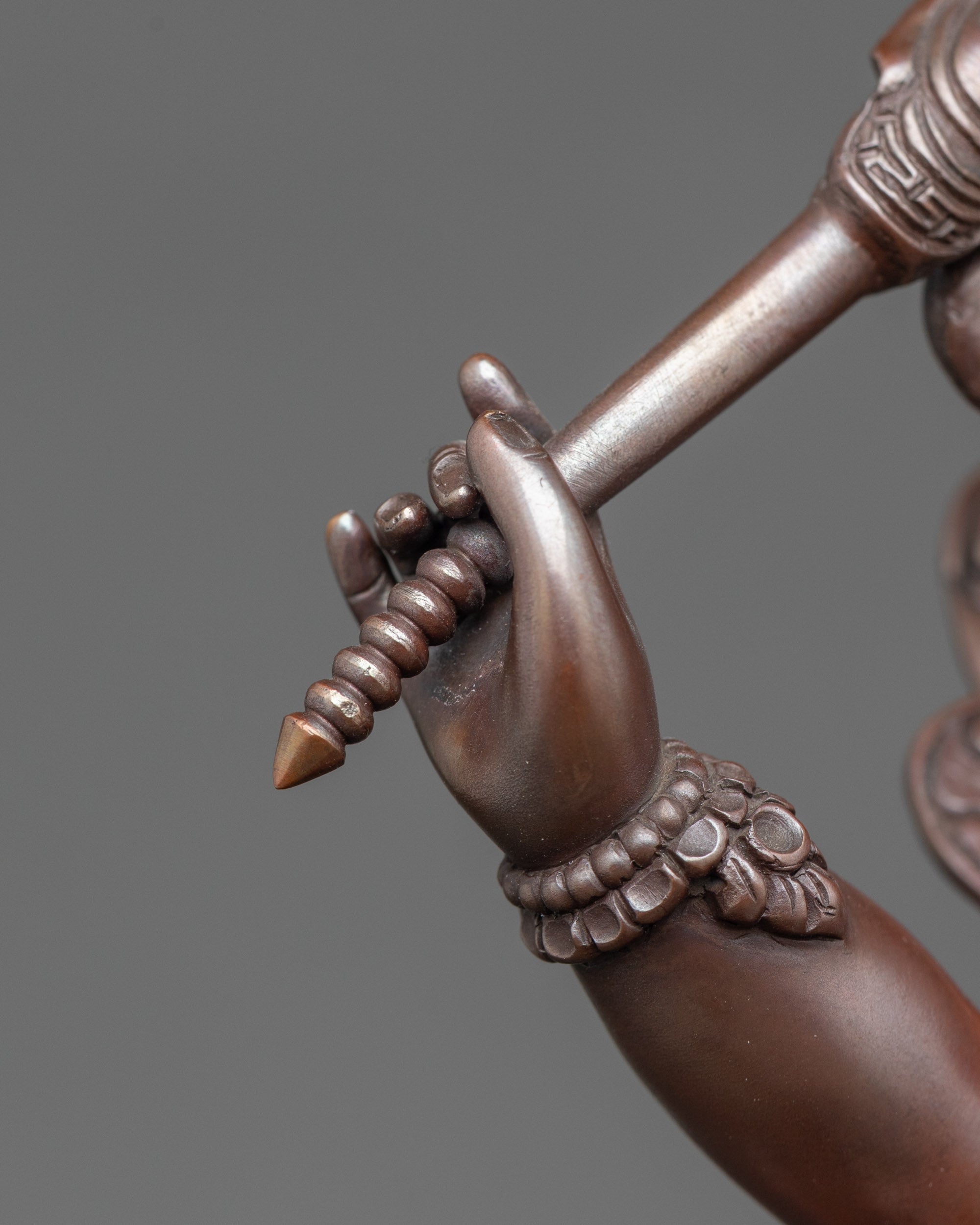 White Dzambhala Statue: Tibetan Deity of protection and Wealth