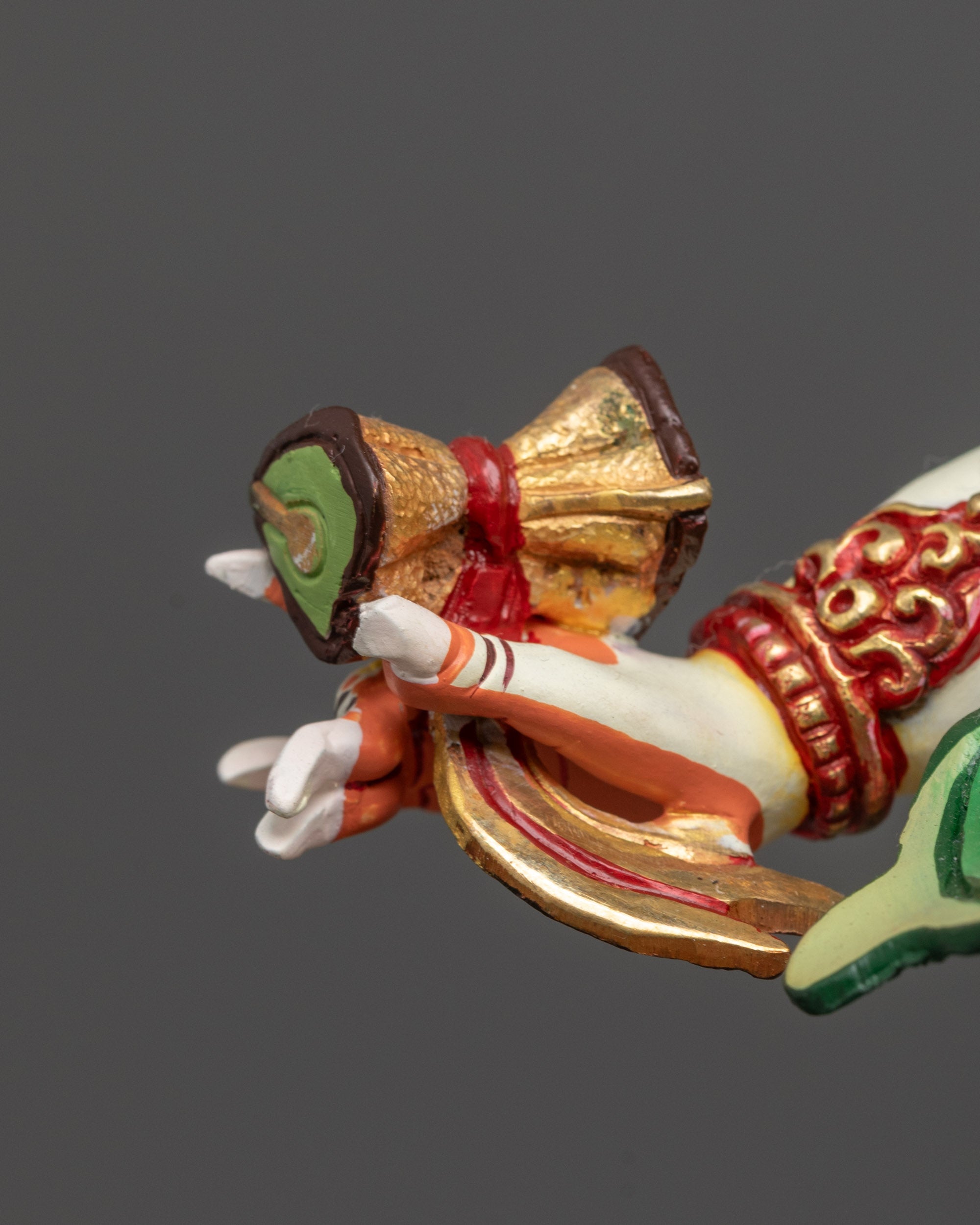 Sacred White Mahakala Statue | Vajrayana Buddhist Dharma Protector