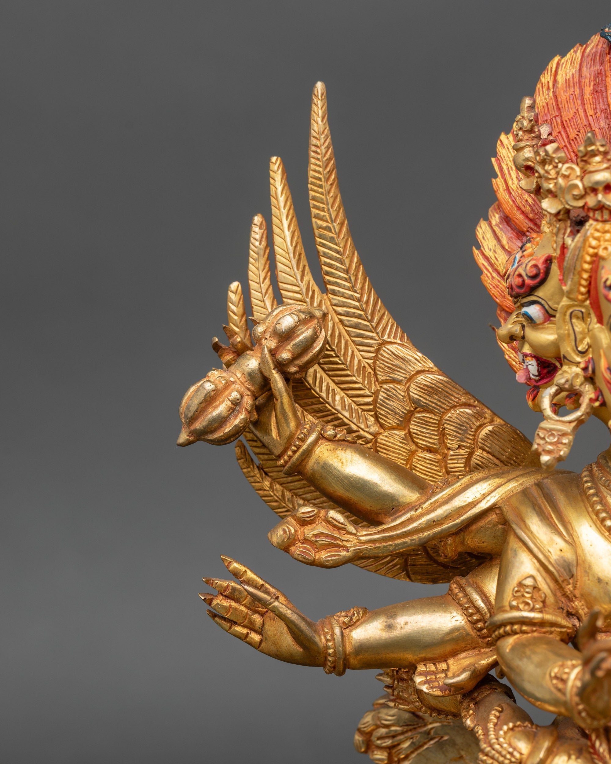 Handmade Vajrakilaya and Consort Statue for Daily Spiritual Practice