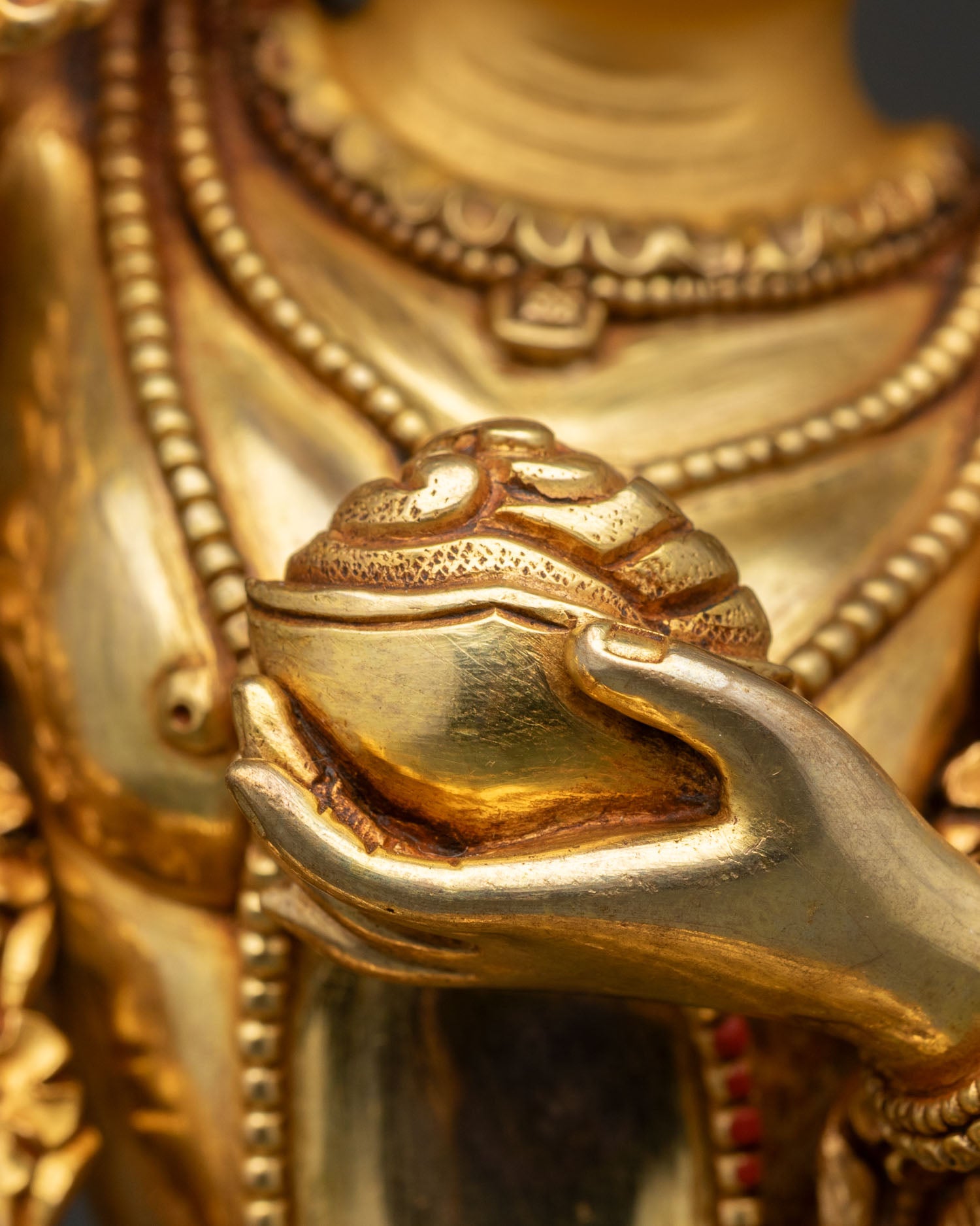 Dorje Phagmo Statue | 24K Gold Fire-Gilded Copper Artwork