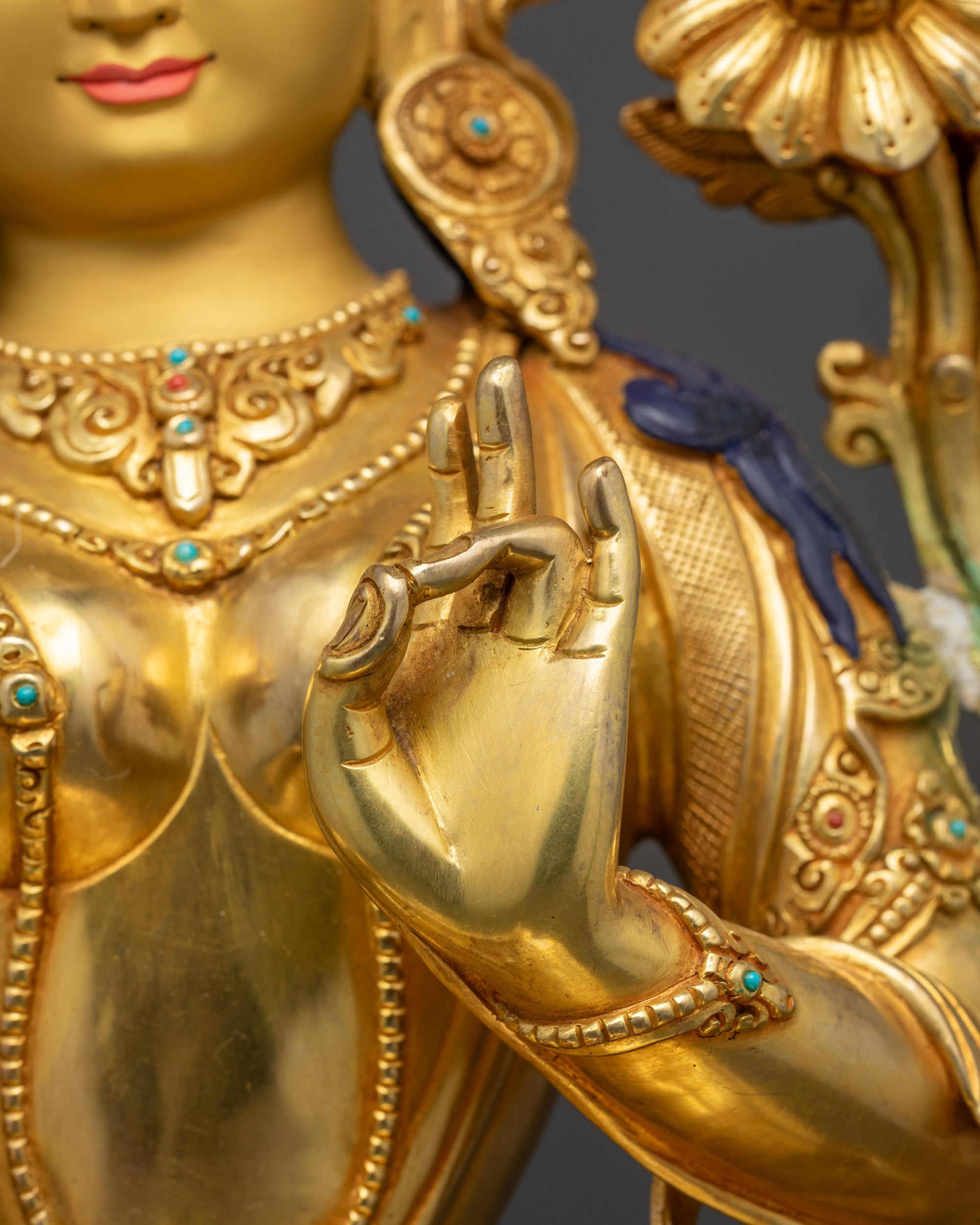 Illuminate Your Sacred Space with Green Tara Sculpture | Nepalese Idol