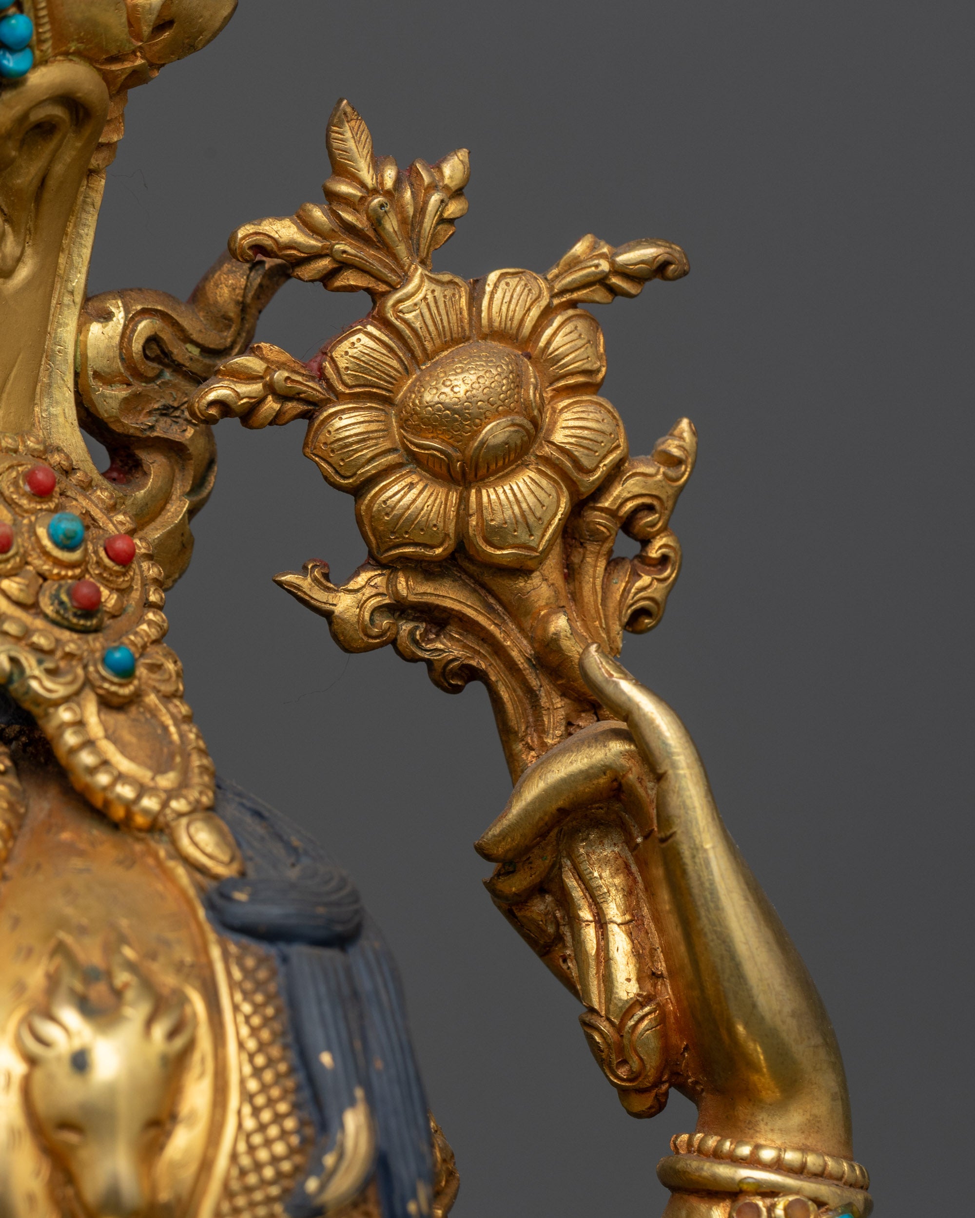 Sacred Avalokiteshvara Chenrezig Statue | Nepalese Bodhisattva Idol