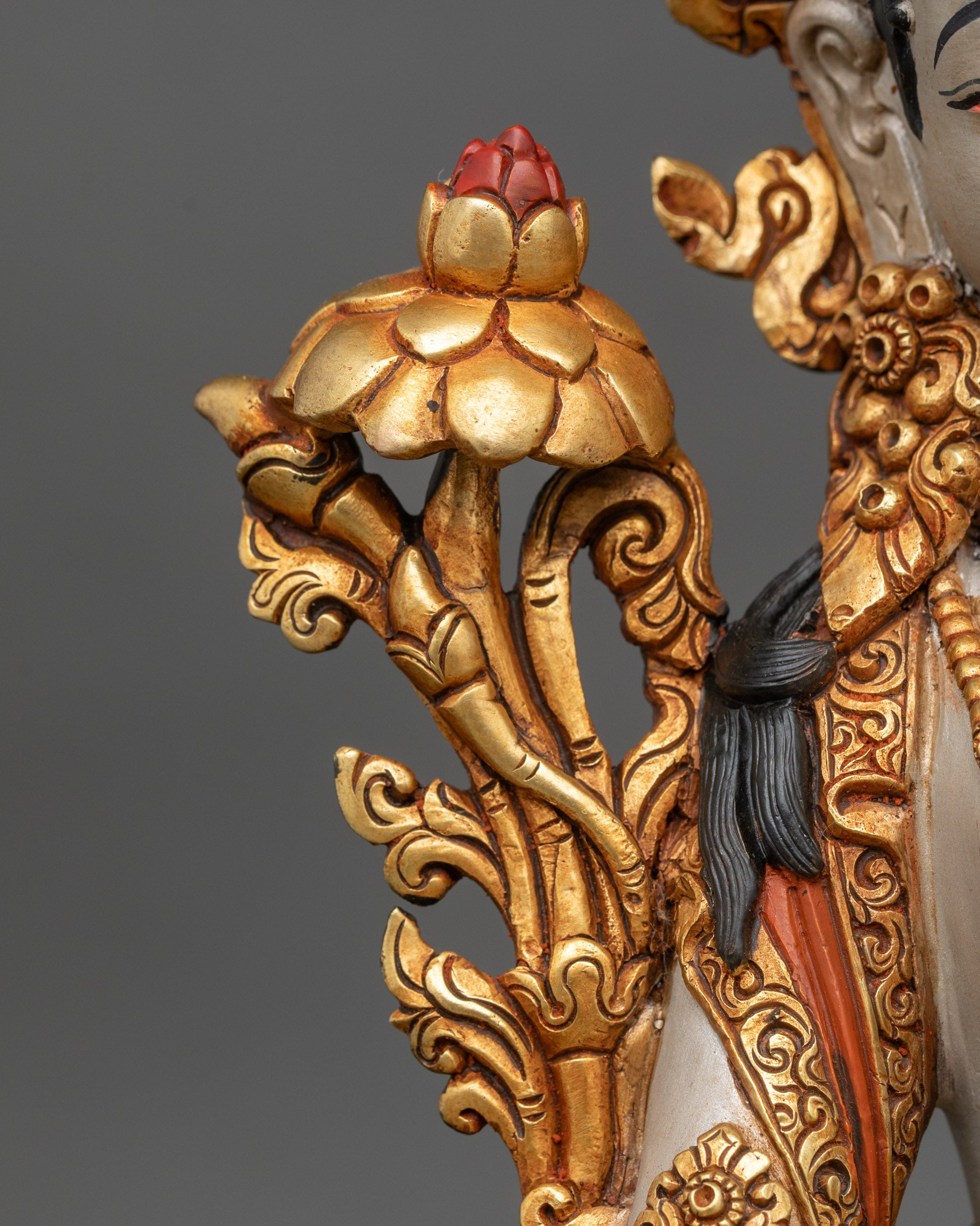 Traditional White Tara Statue | Masterfully Crafted by Artisans