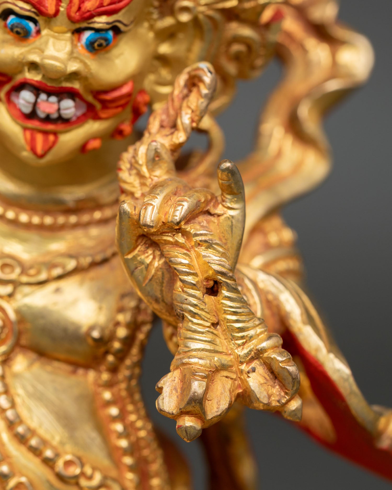 Guardian Deity Vajrapani Statue | Buddhist Sculpture for Altar