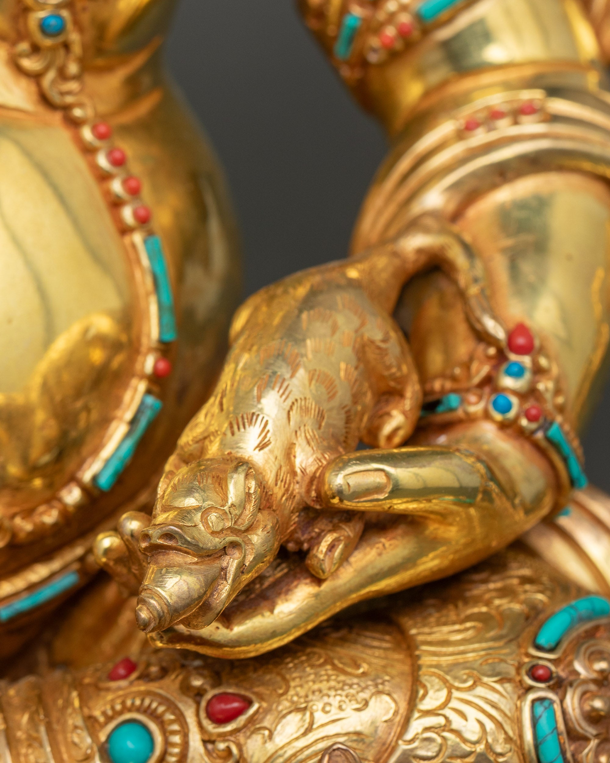 Handcrafted Dzambhala Statue for Prosperity and Abundance