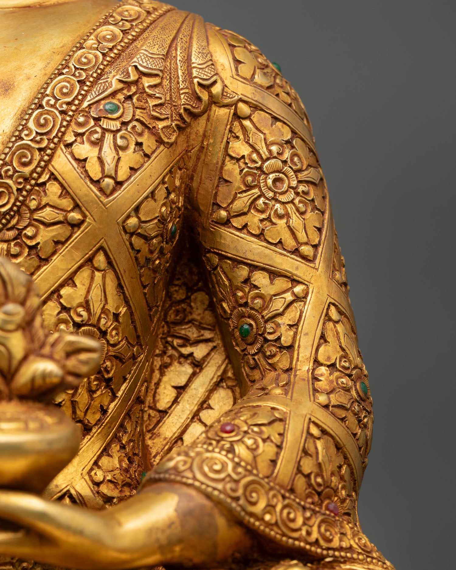 Medicine Buddha | 24K Gold Gilded Healing Buddha Statue