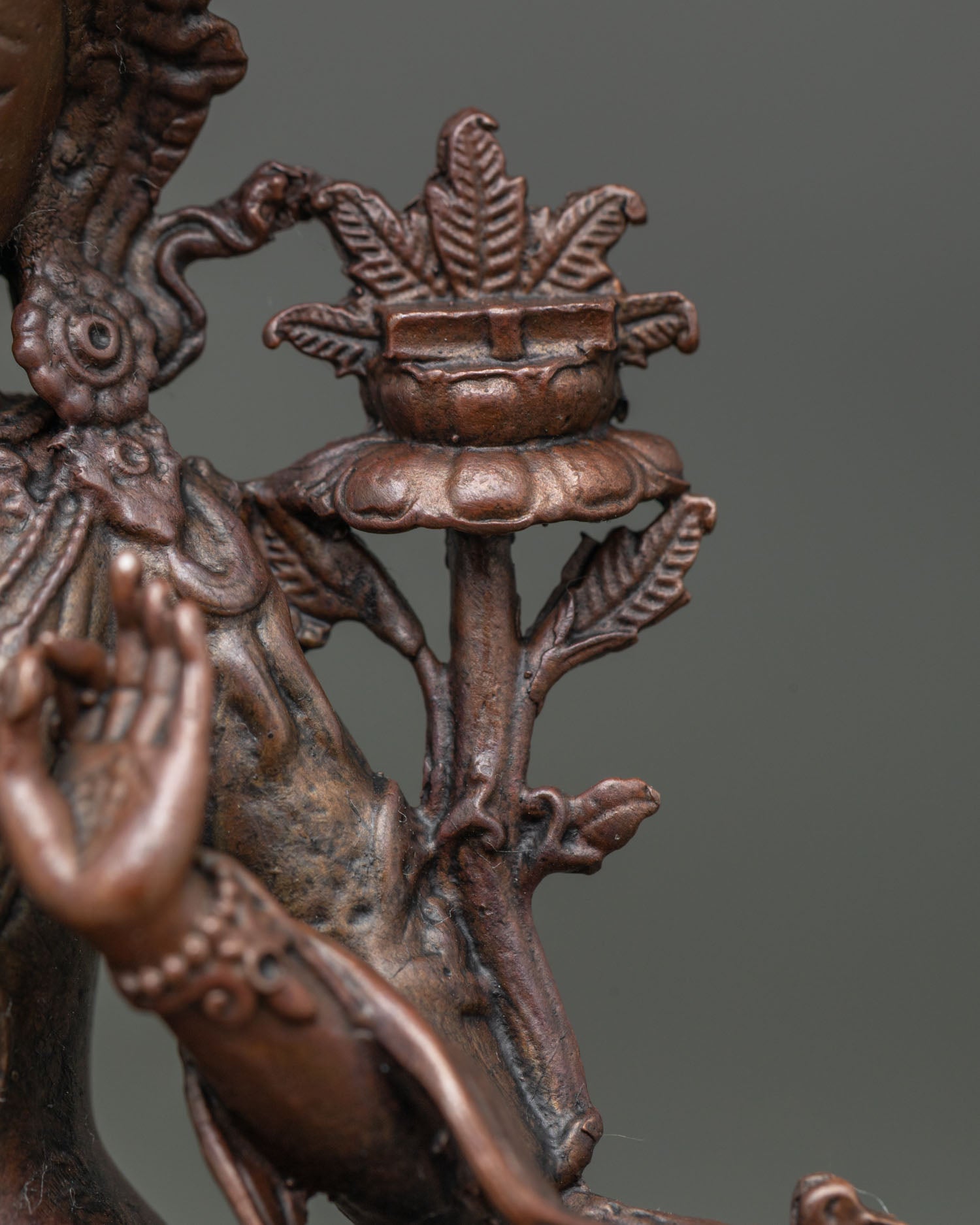 Oxidized Manjushri Statue | Sacred Buddhist Artwork