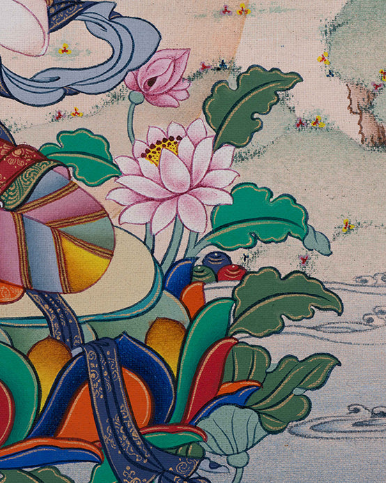 Divine White Tara Thangka Print | Premium Quality Thangka Print