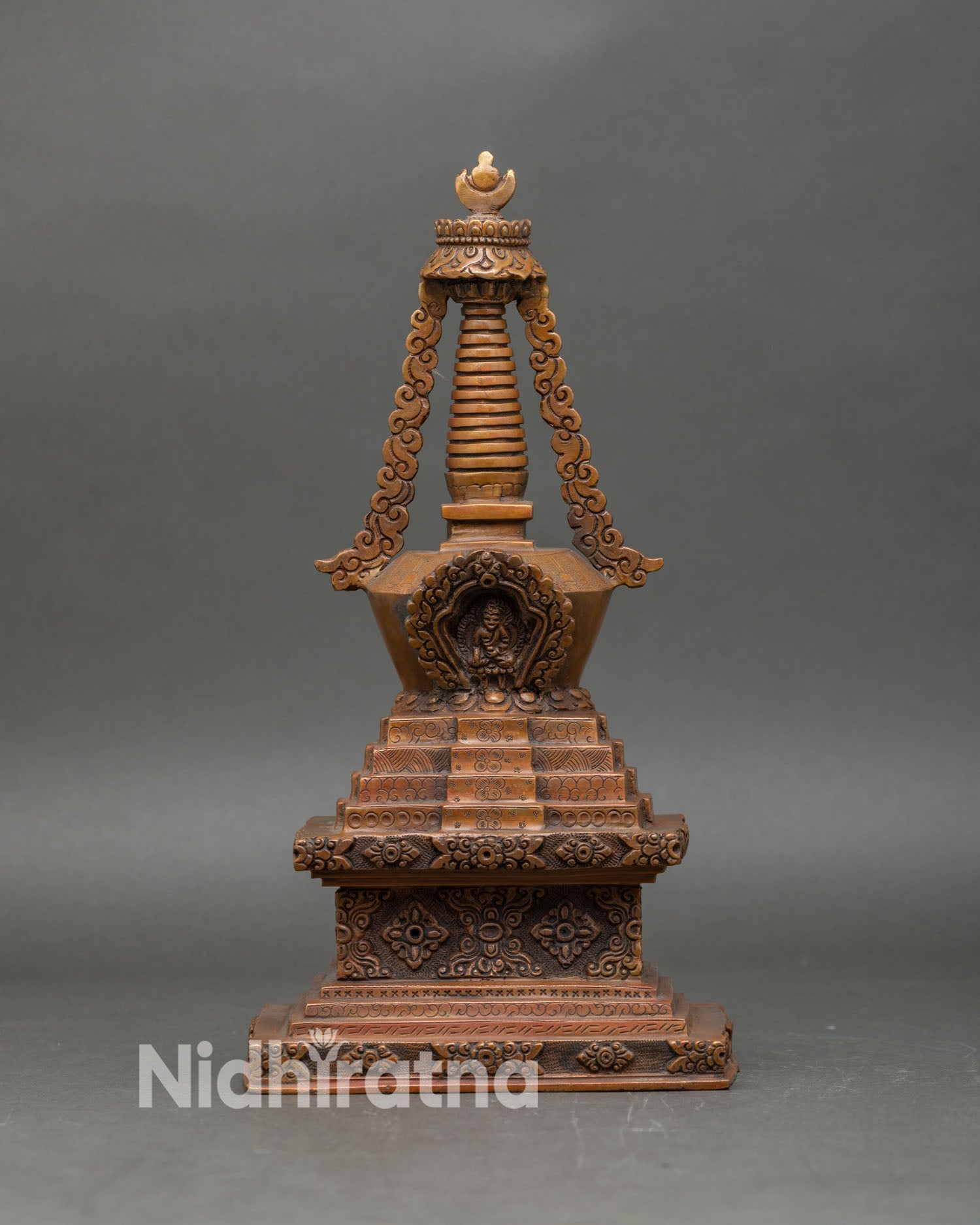 Eight Stupas of Buddha | Sacred Buddhist Shrine Set from Nepal