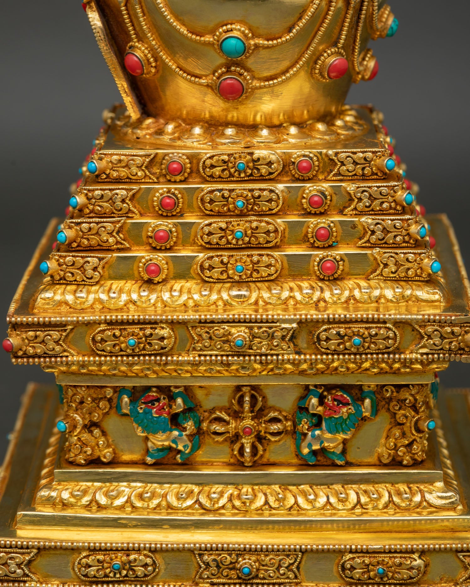 Handcrafted Tibetan Stupa | Buddhist Shrine Decor from Nepal