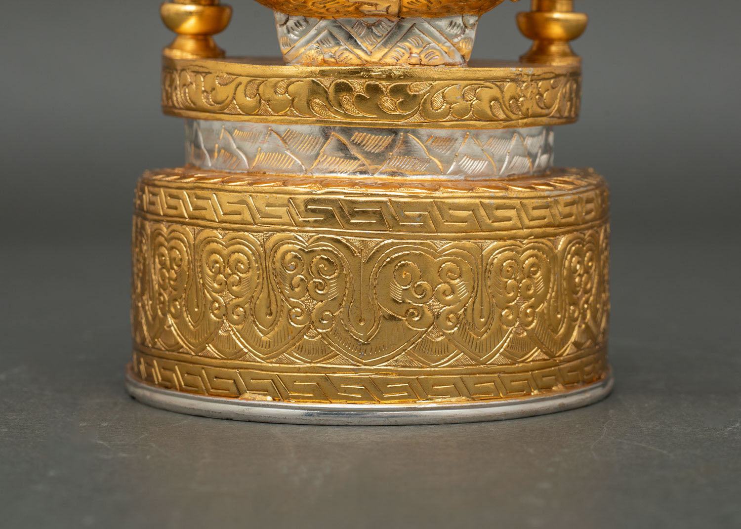 Traditional Tibetan Kapala Set for Buddhist Altars
