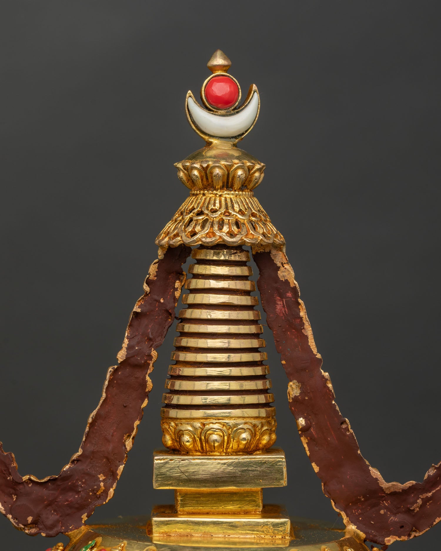 Handcrafted Tibetan Stupa | Buddhist Shrine Decor from Nepal