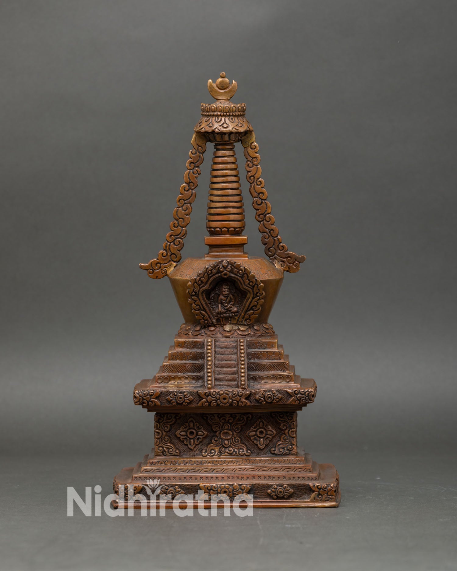 Eight Stupas of Buddha | Sacred Buddhist Shrine Set from Nepal