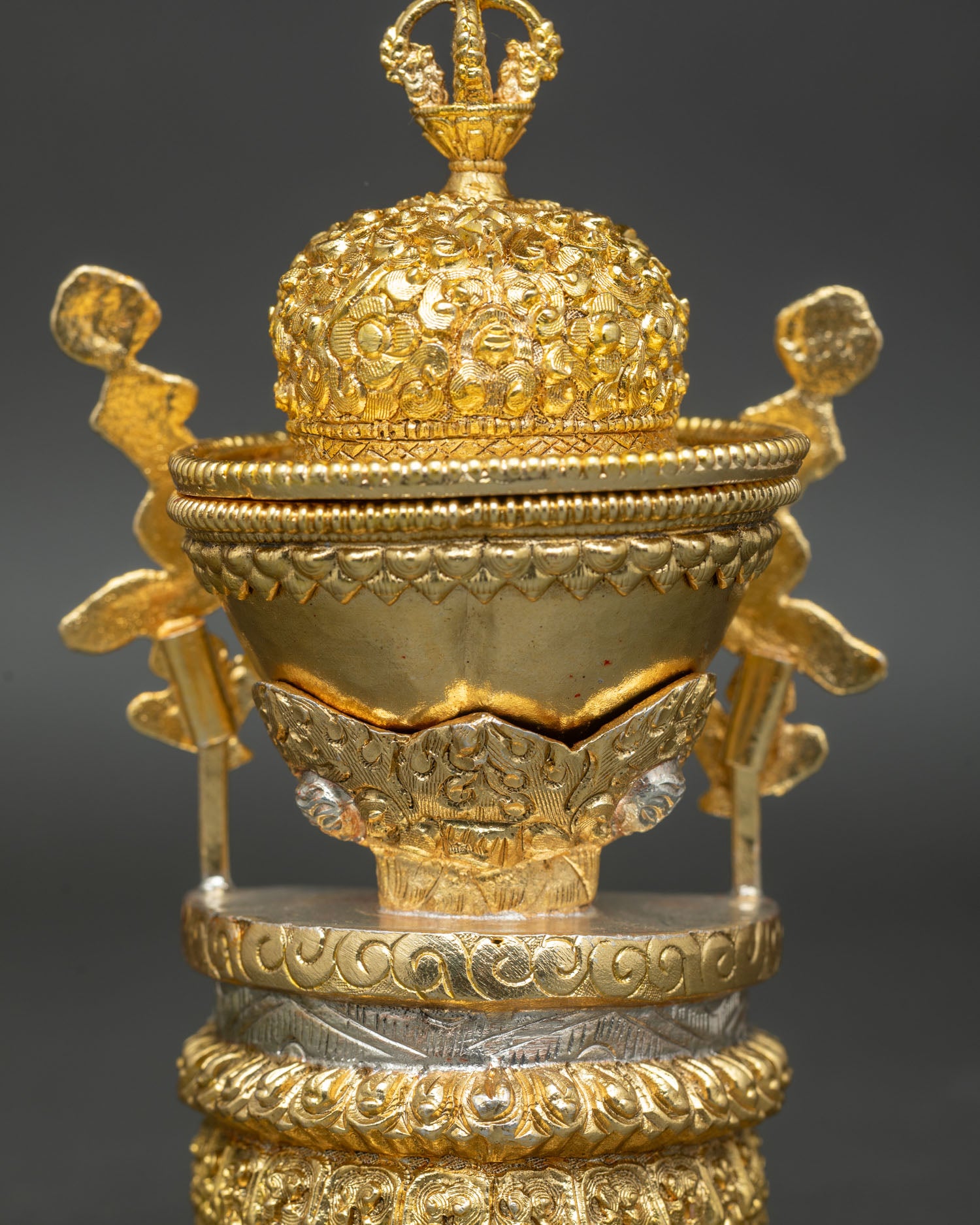 Tibetan Kapala Set | Traditional Buddhist Ritual Skull Cup