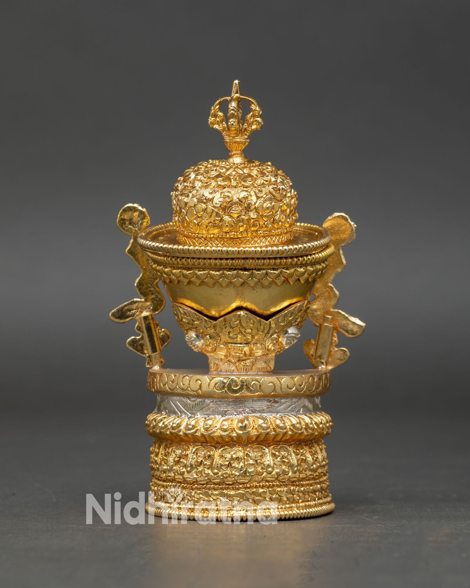 Tibetan Kapala Set | Traditional Buddhist Ritual Skull Cup