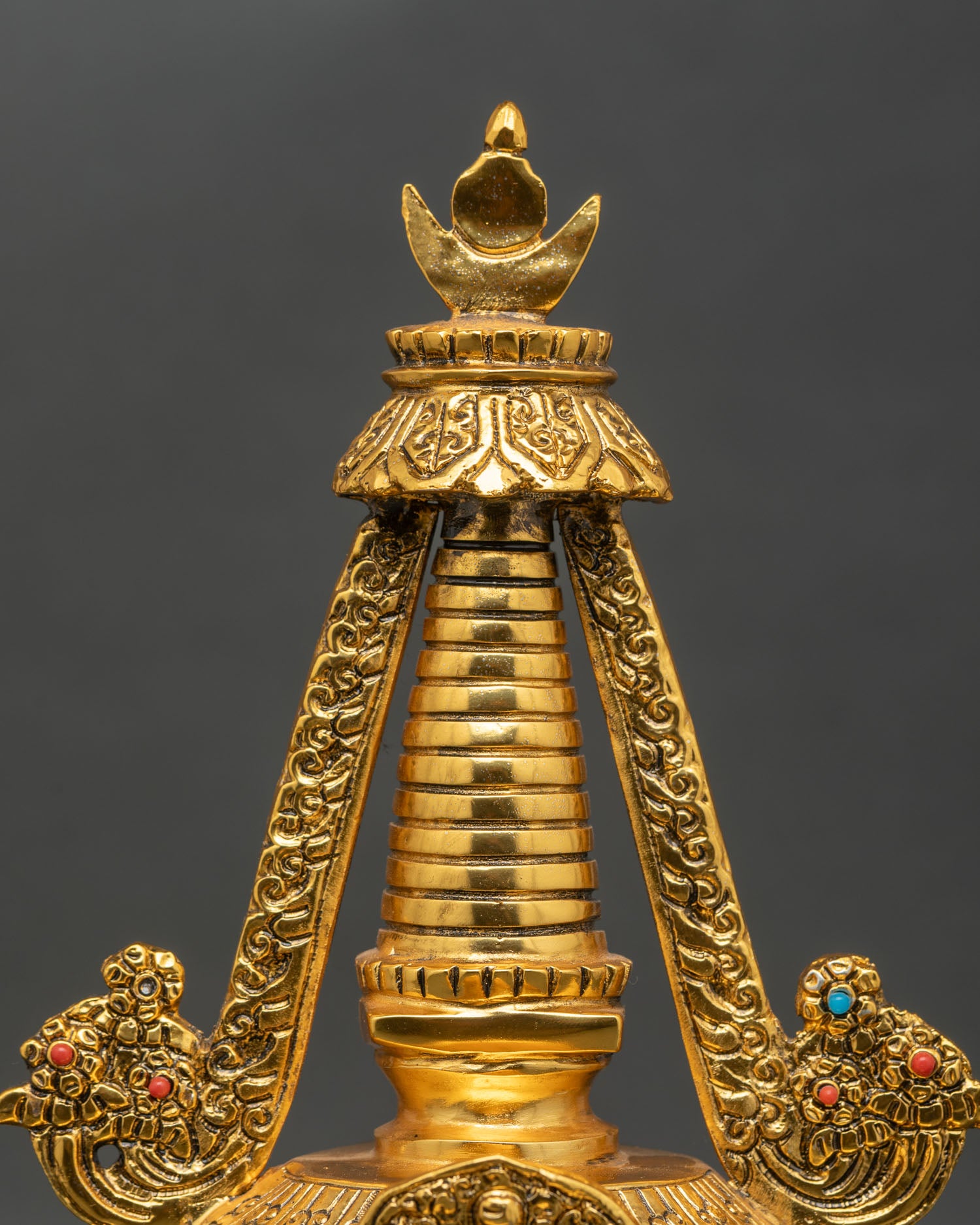 Shakyamuni Buddha Stupa | Sacred Traditional Copper Stupa