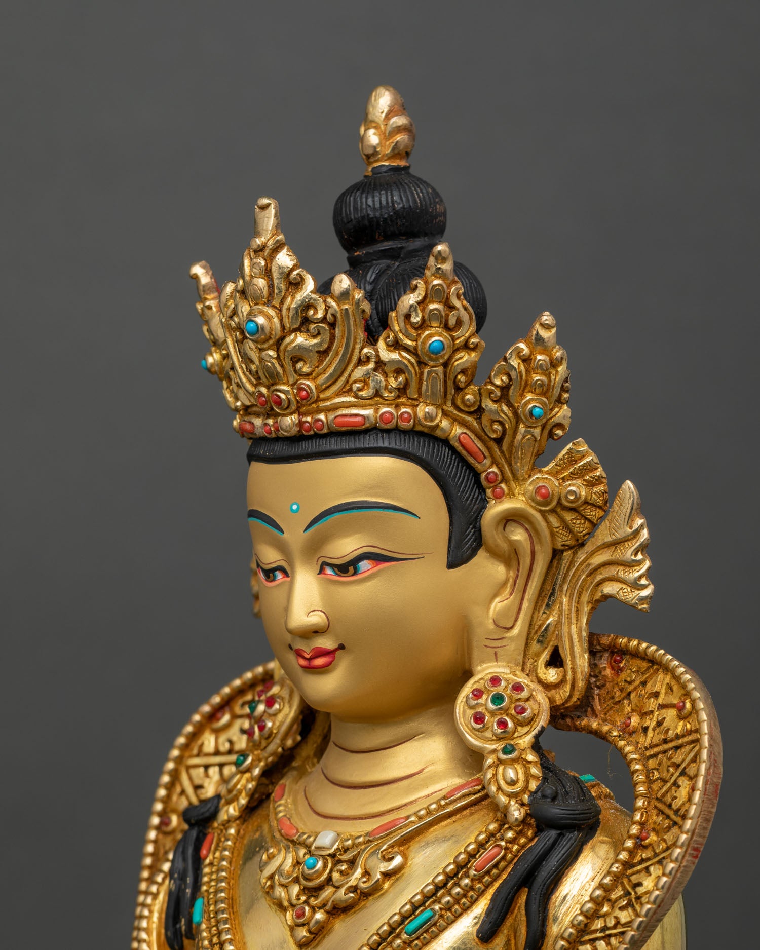 Amitayus Statue | Traditional Himalayan Sacred Art