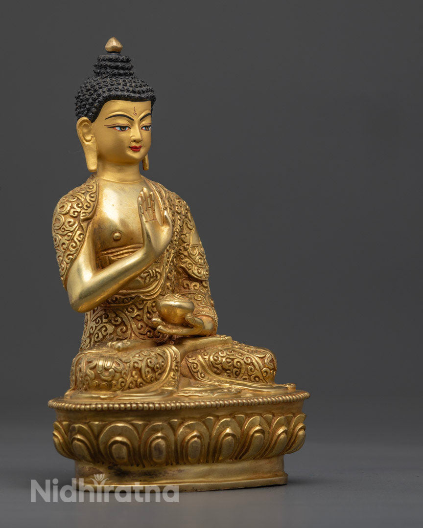 Handcrafted Five Buddha Set Statue to Invite Enlightenment