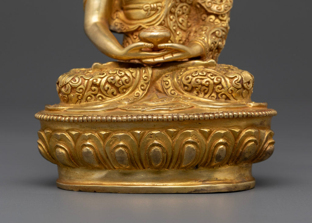 Handcrafted Five Buddha Set Statue to Invite Enlightenment