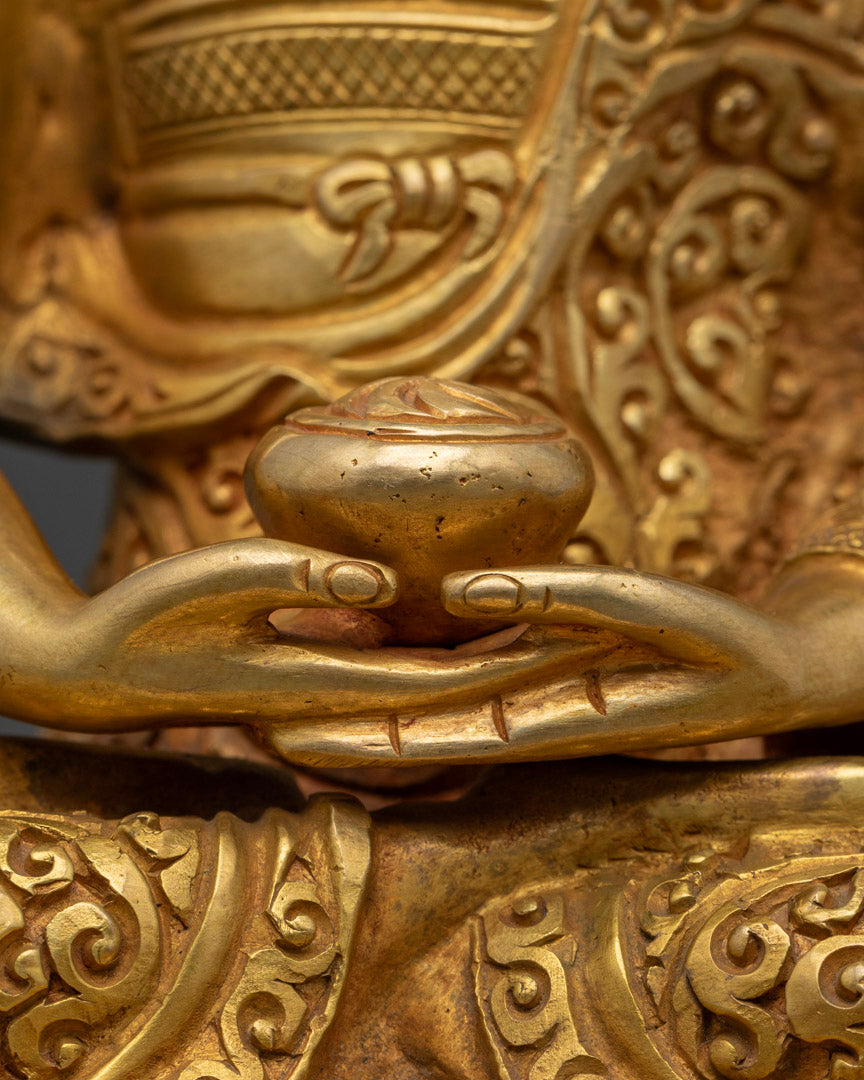 Handcrafted Five Buddha Set Statue to Invite Enlightenment