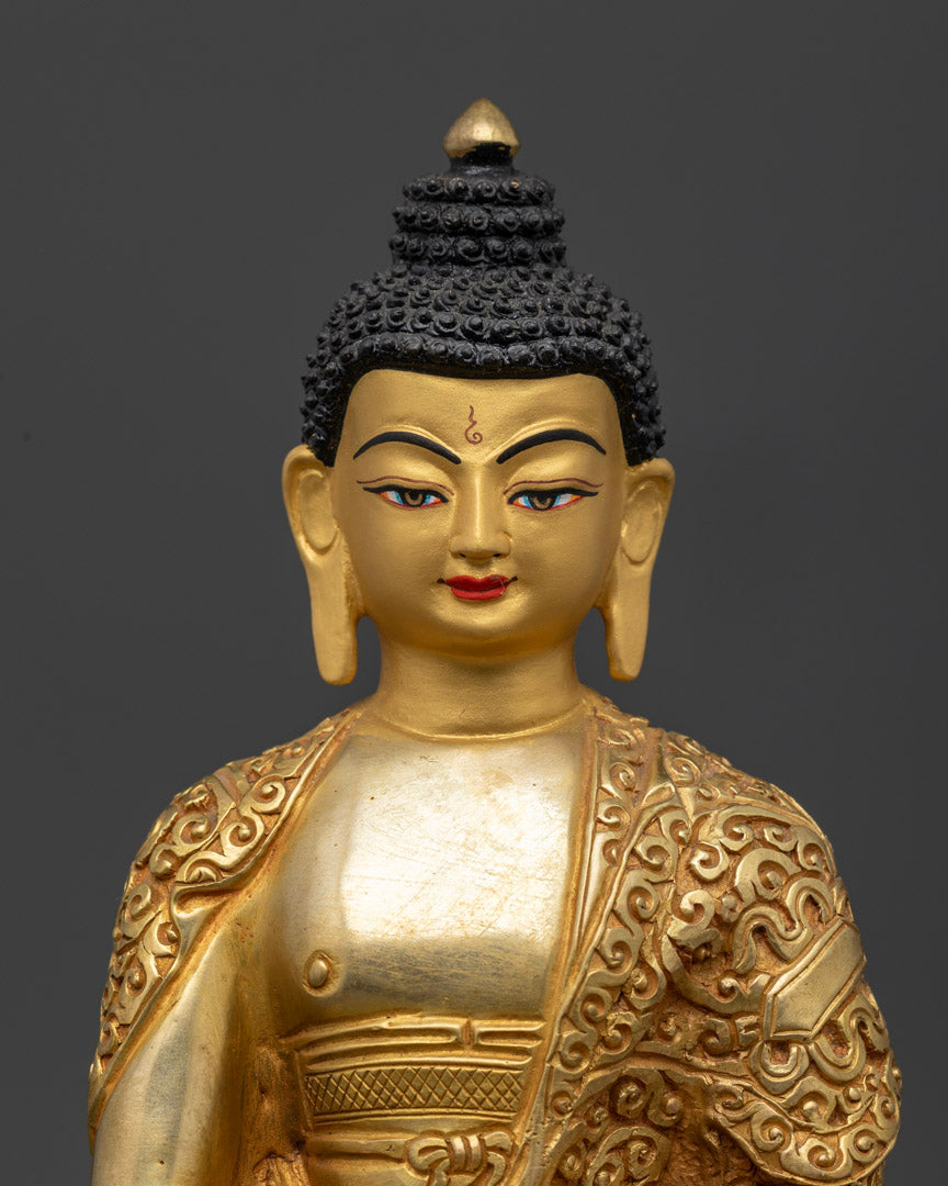 Handcrafted Five Buddha Set Statue to Invite Enlightenment