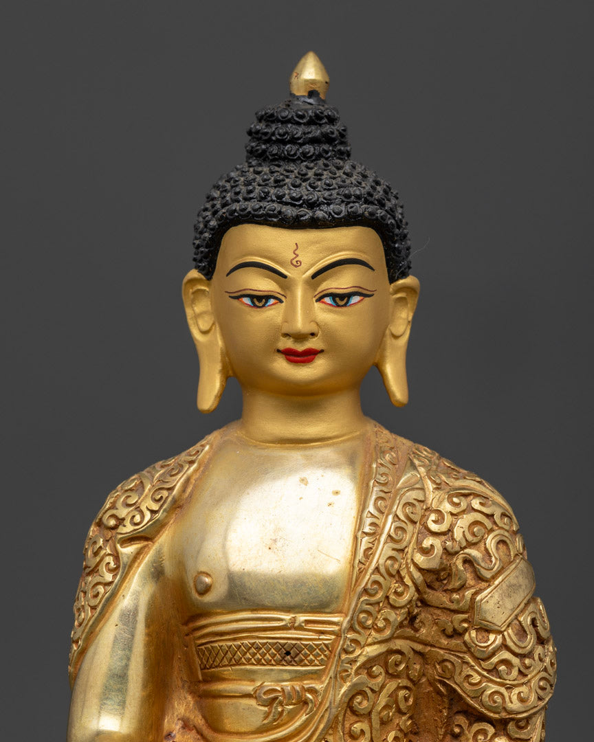 Handcrafted Five Buddha Set Statue to Invite Enlightenment