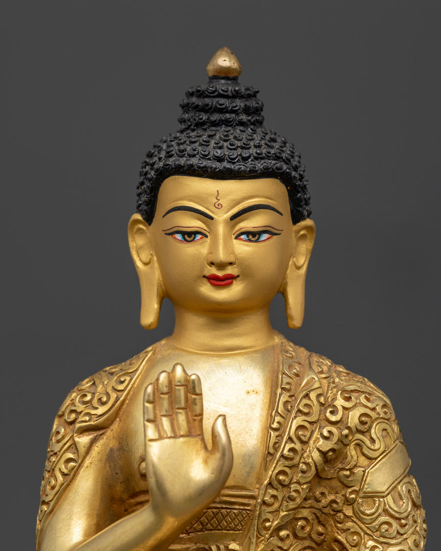 Handcrafted Five Buddha Set Statue to Invite Enlightenment