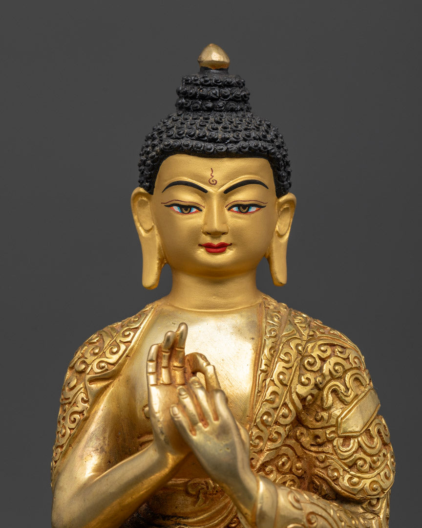 Handcrafted Five Buddha Set Statue to Invite Enlightenment