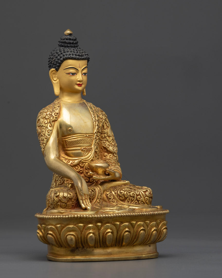 Handcrafted Five Buddha Set Statue to Invite Enlightenment
