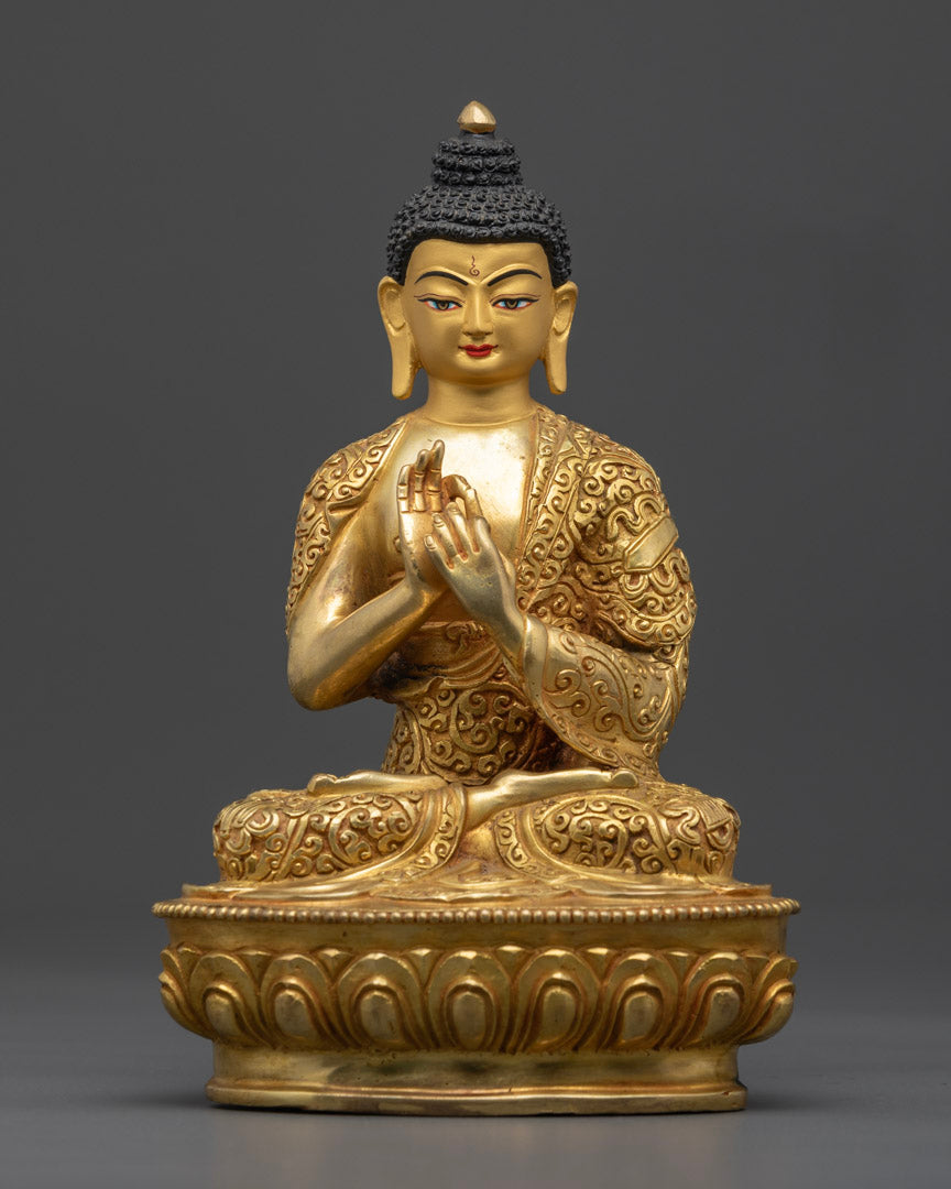 Handcrafted Five Buddha Set Statue to Invite Enlightenment