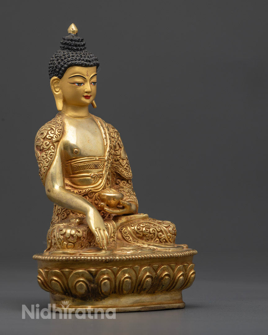 Handcrafted Five Buddha Set Statue to Invite Enlightenment