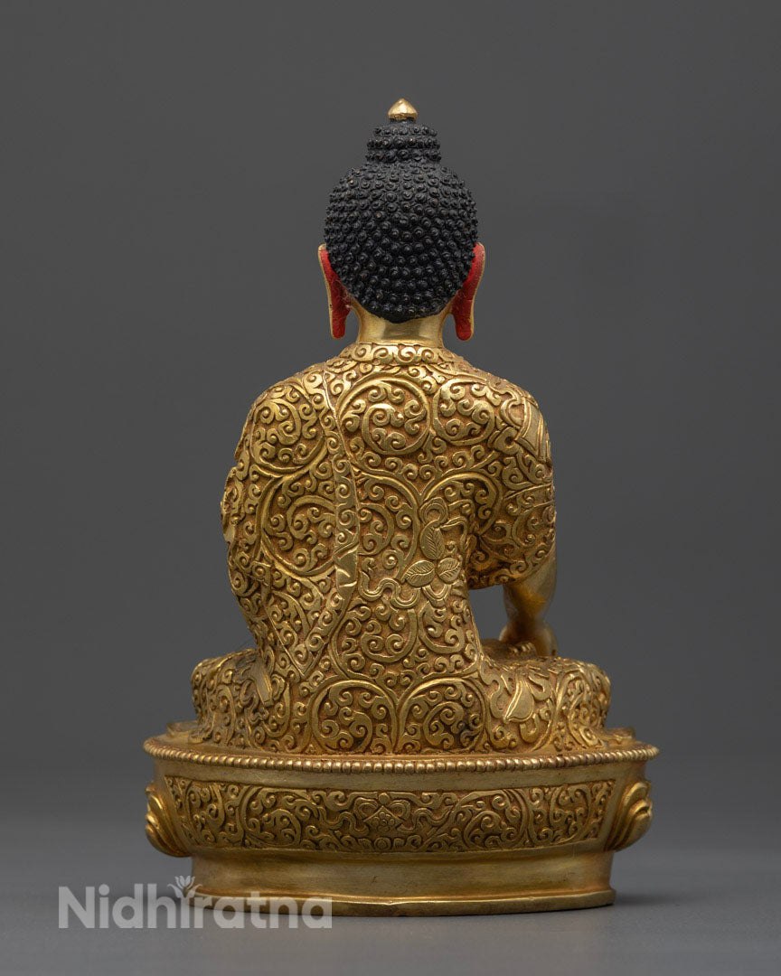 Handcrafted Five Buddha Set Statue to Invite Enlightenment