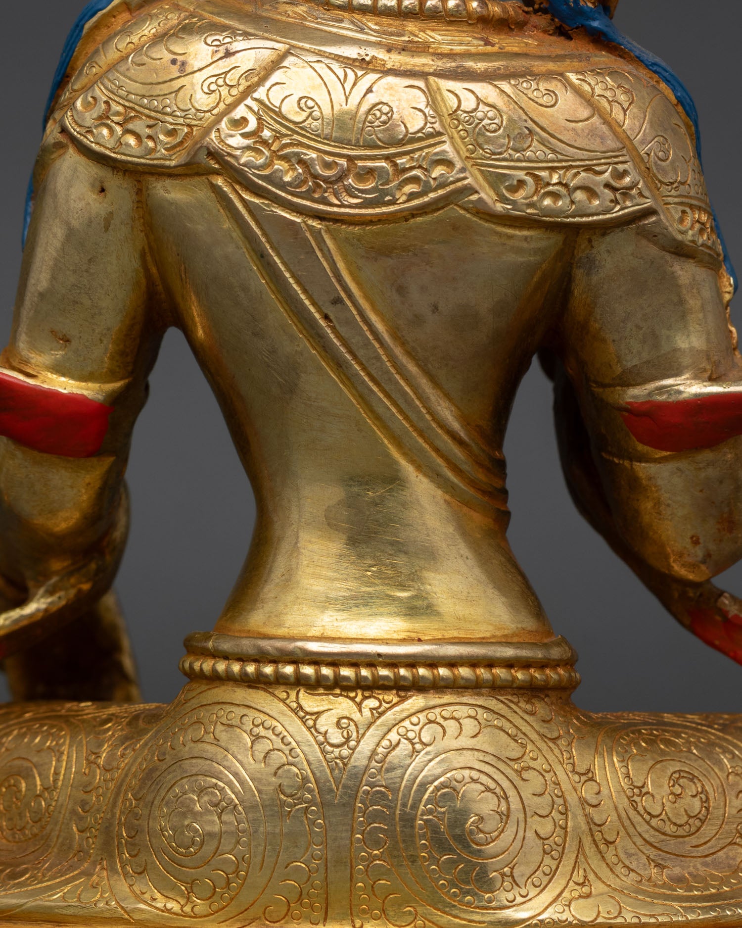 Kshitigarbha | Nepalese 24K Gold Copper Sculpture