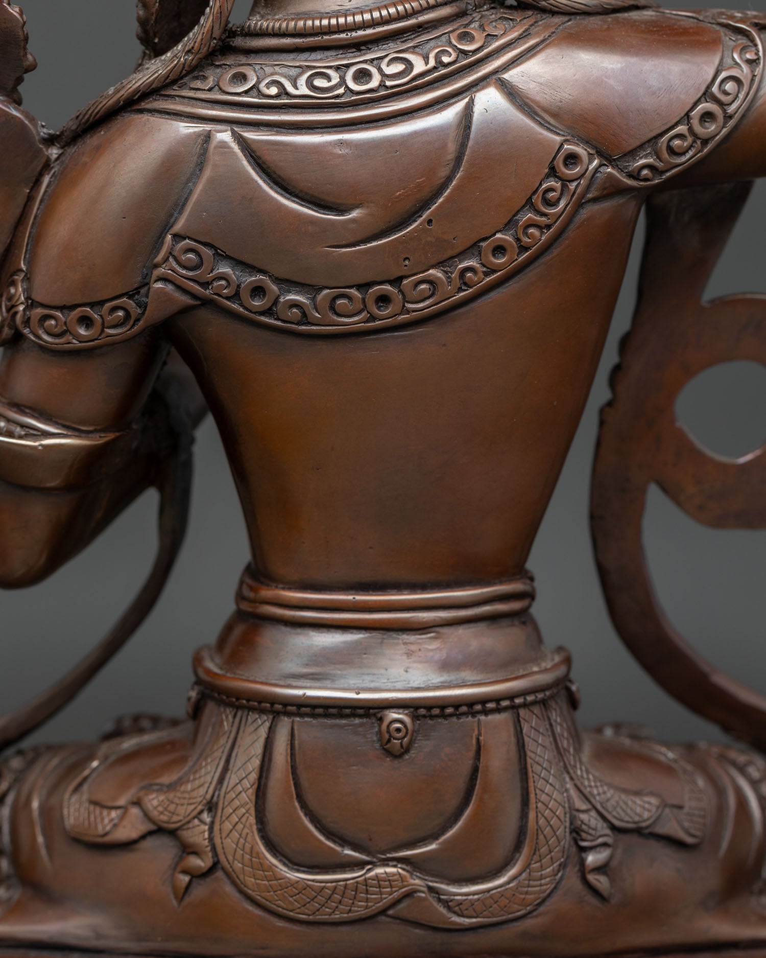 Oxidized Manjushri Statue | Buddhist Meditation & Spiritual Decor