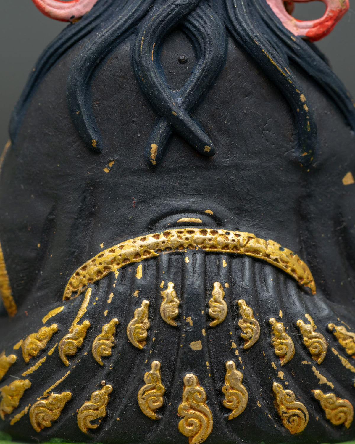 Hand-painted Guru Rinpoche Statue | Nepalese Buddhist Artwork