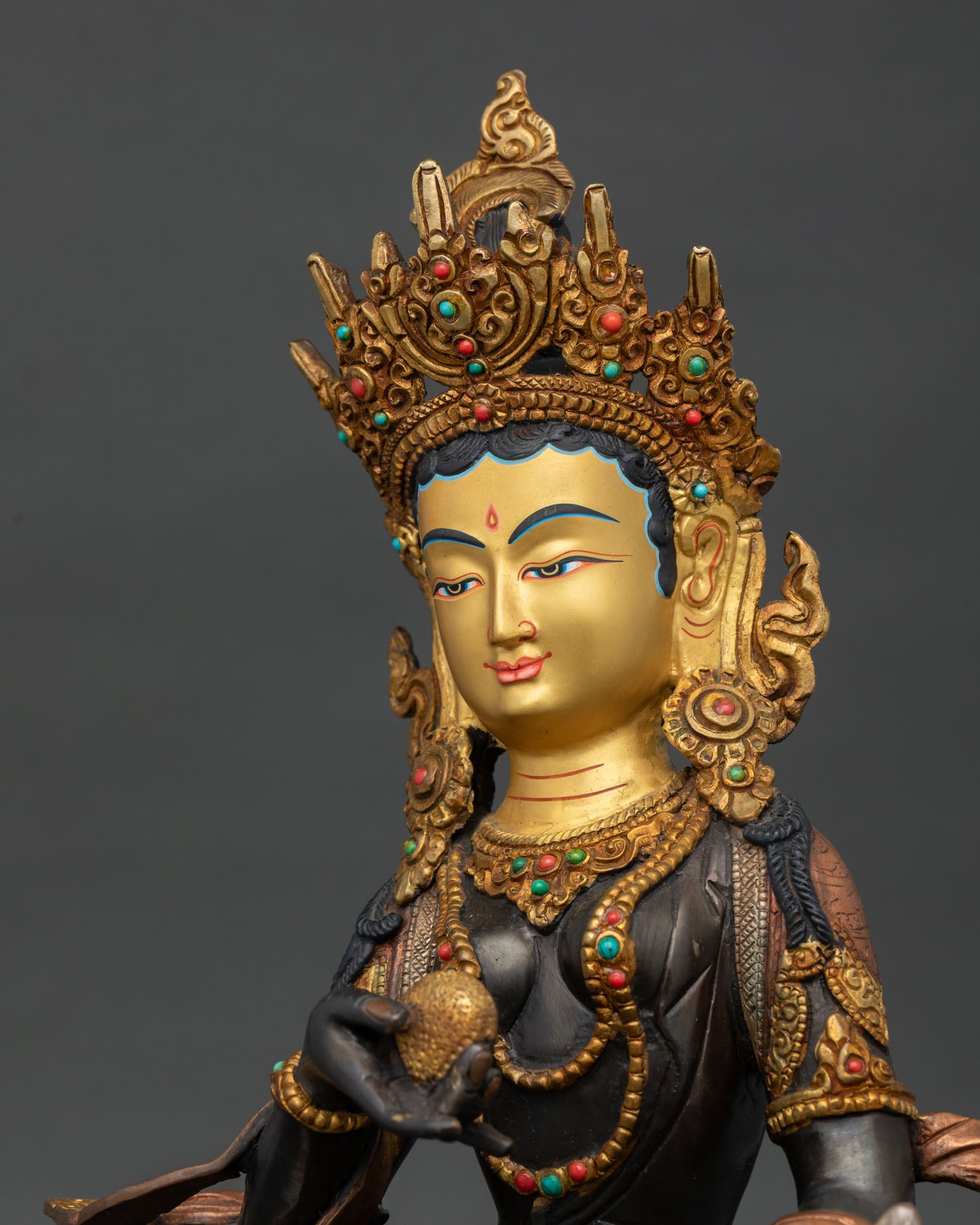 Kshitigarbha Statue | Traditional Vajrayana Buddhist Art