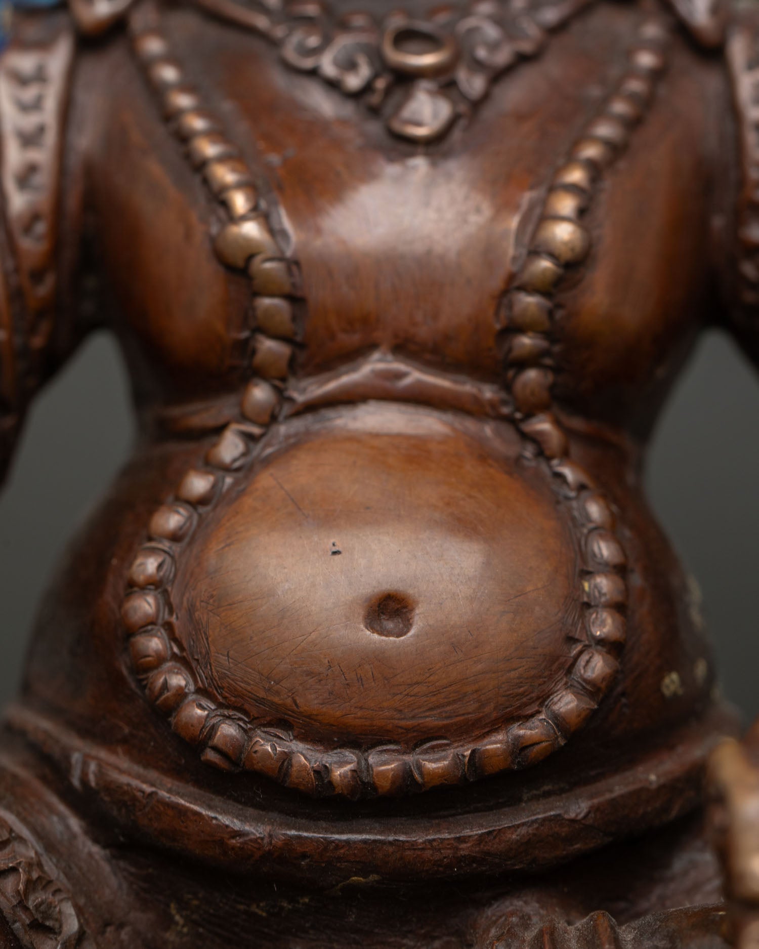 Dzambhala Statue | Oxidized Buddhist Deity of Wealth