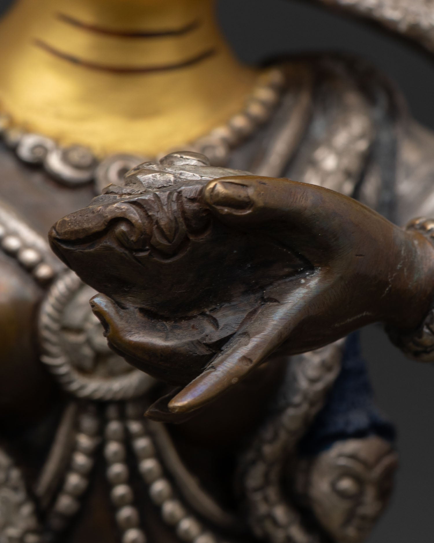 Troma Nagmo | Oxidized Copper Tibetan Dakini Statue