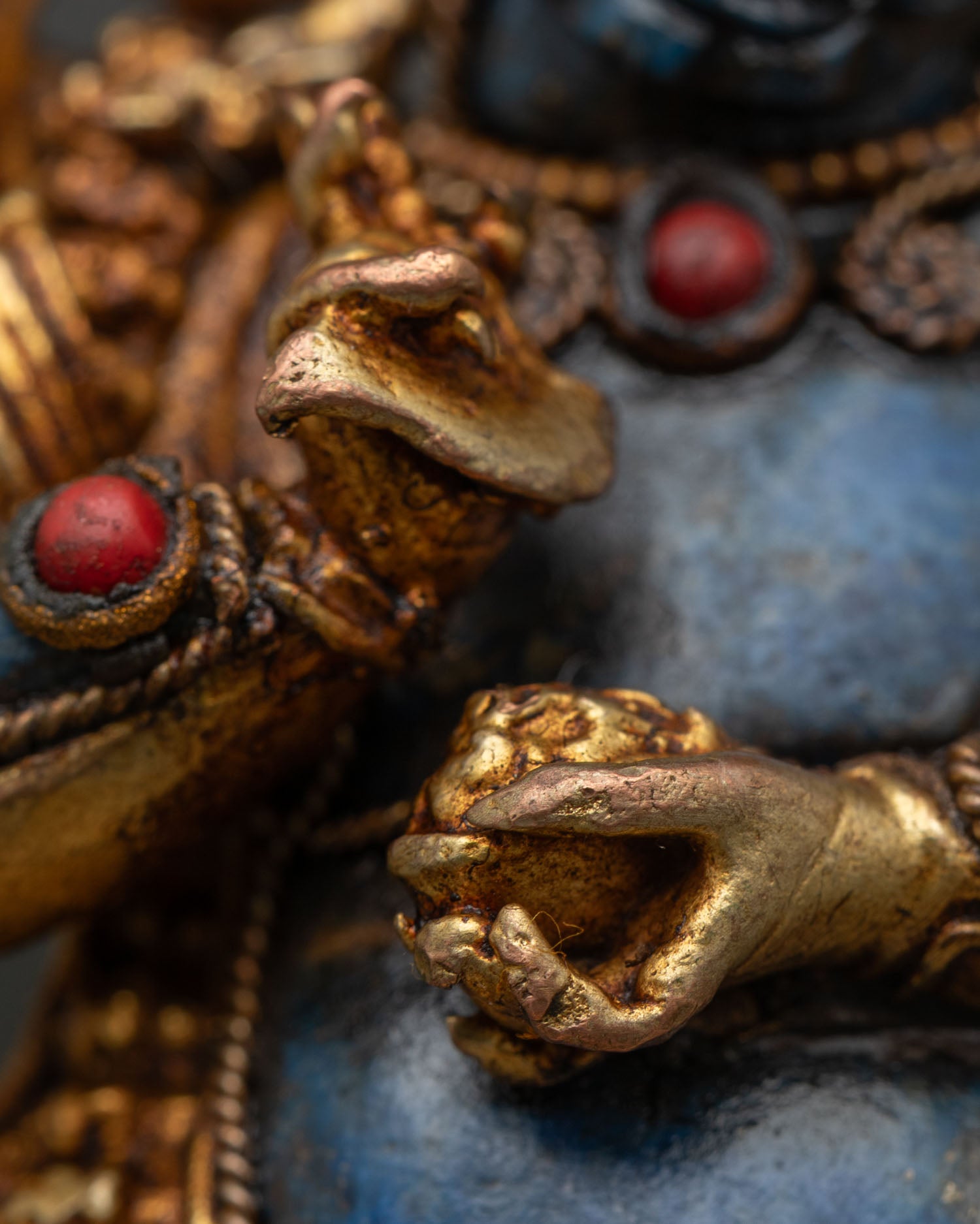 Six-Armed Mahakala Statue | Newari Craftsmanship
