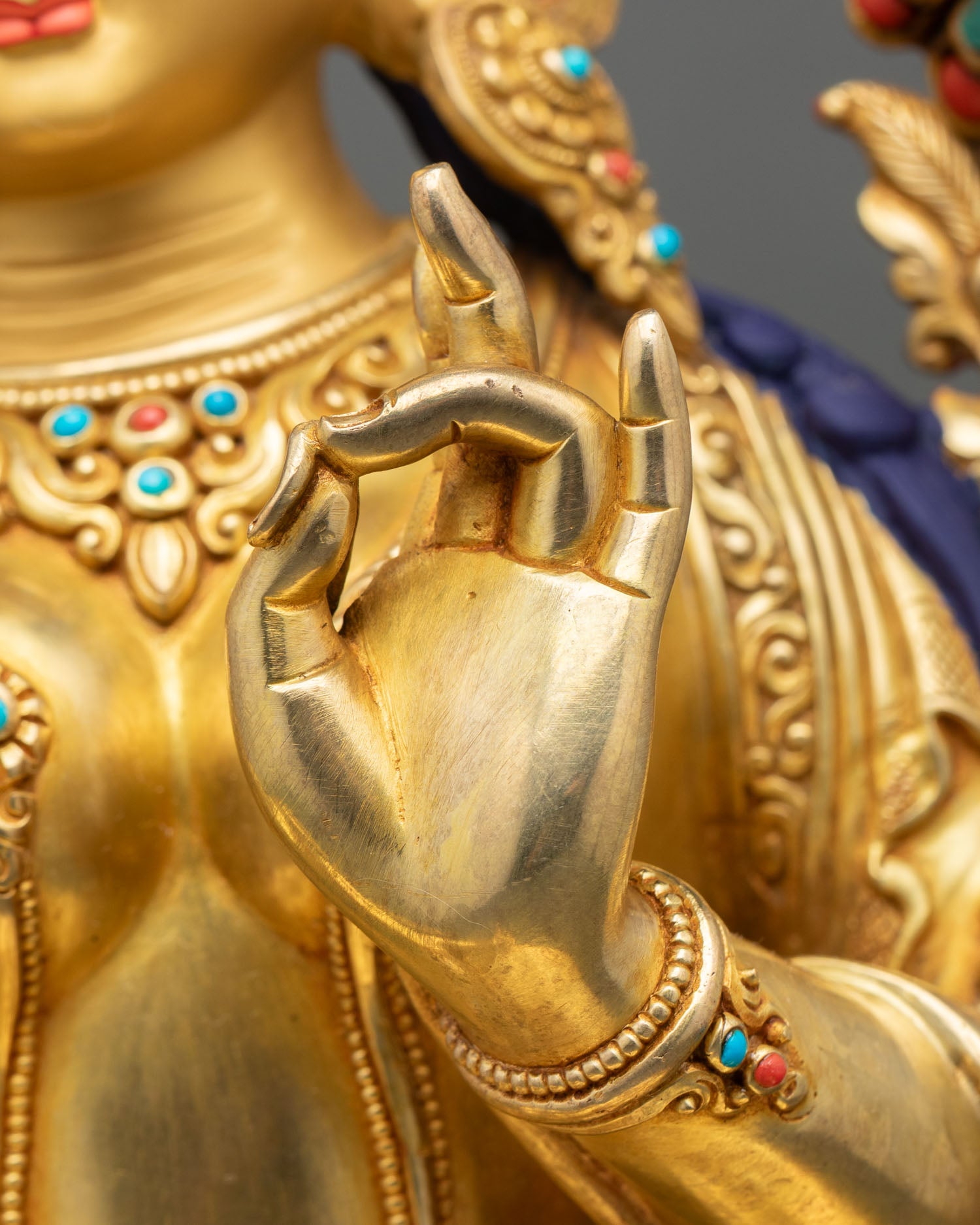 Green Tara Statue | Traditional Newari Craftsmanship