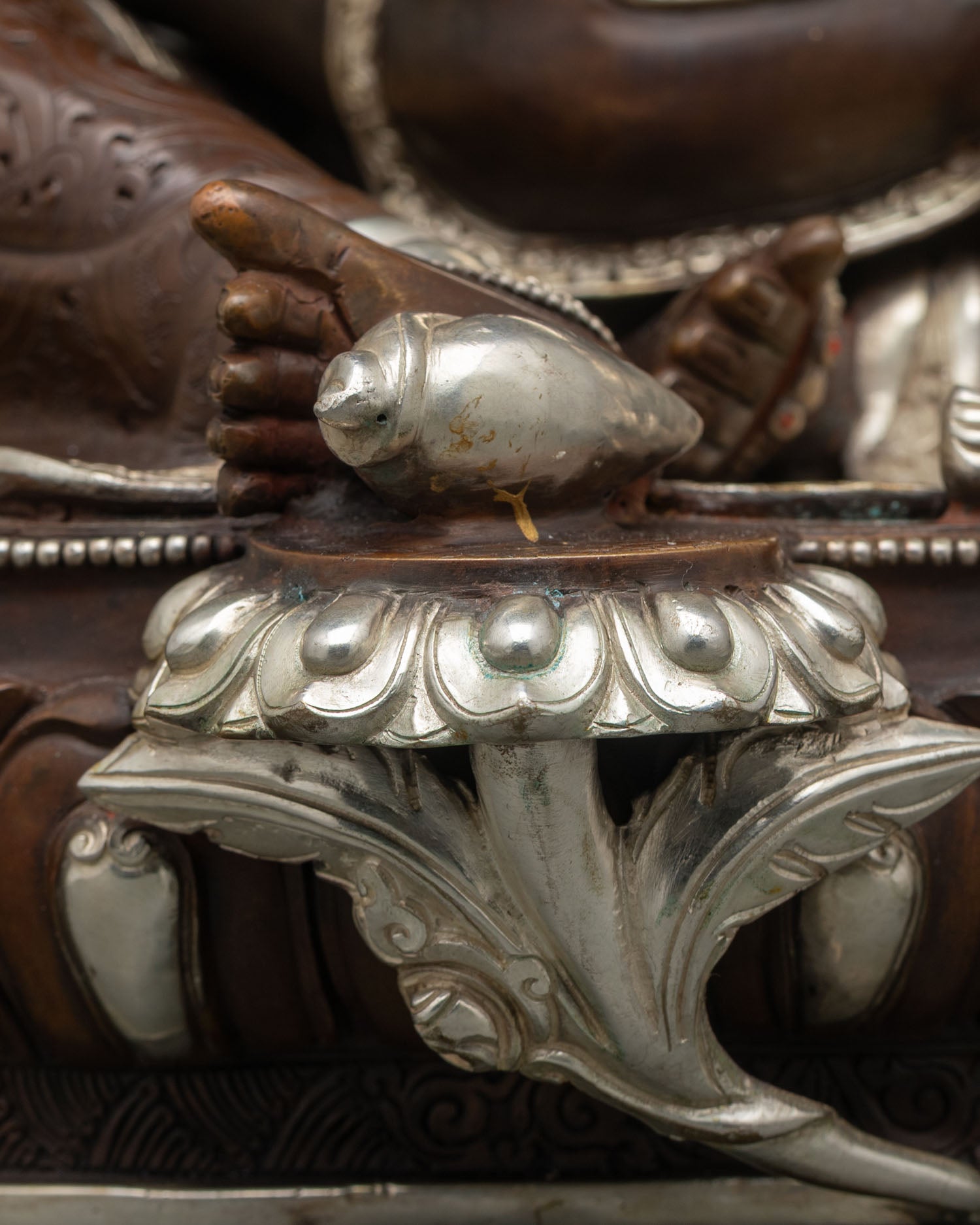 Dzambhala with Consort Statue | Lost-Wax Buddhist Art from Nepal