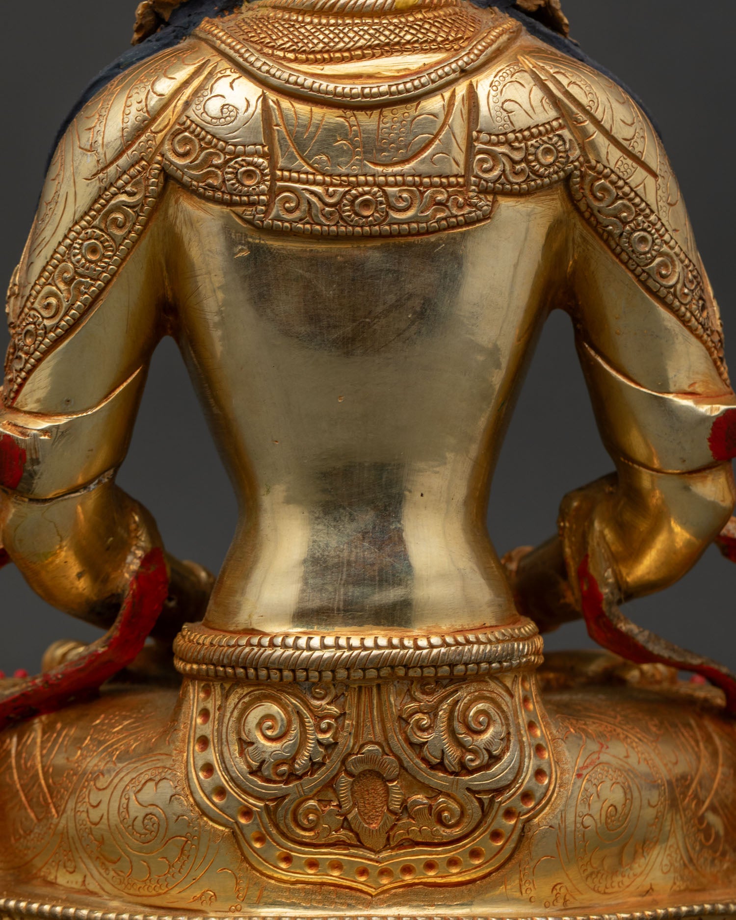 Premium Amitayus Statue | 24K Gold-Gilded Bodhisattva Sculpture