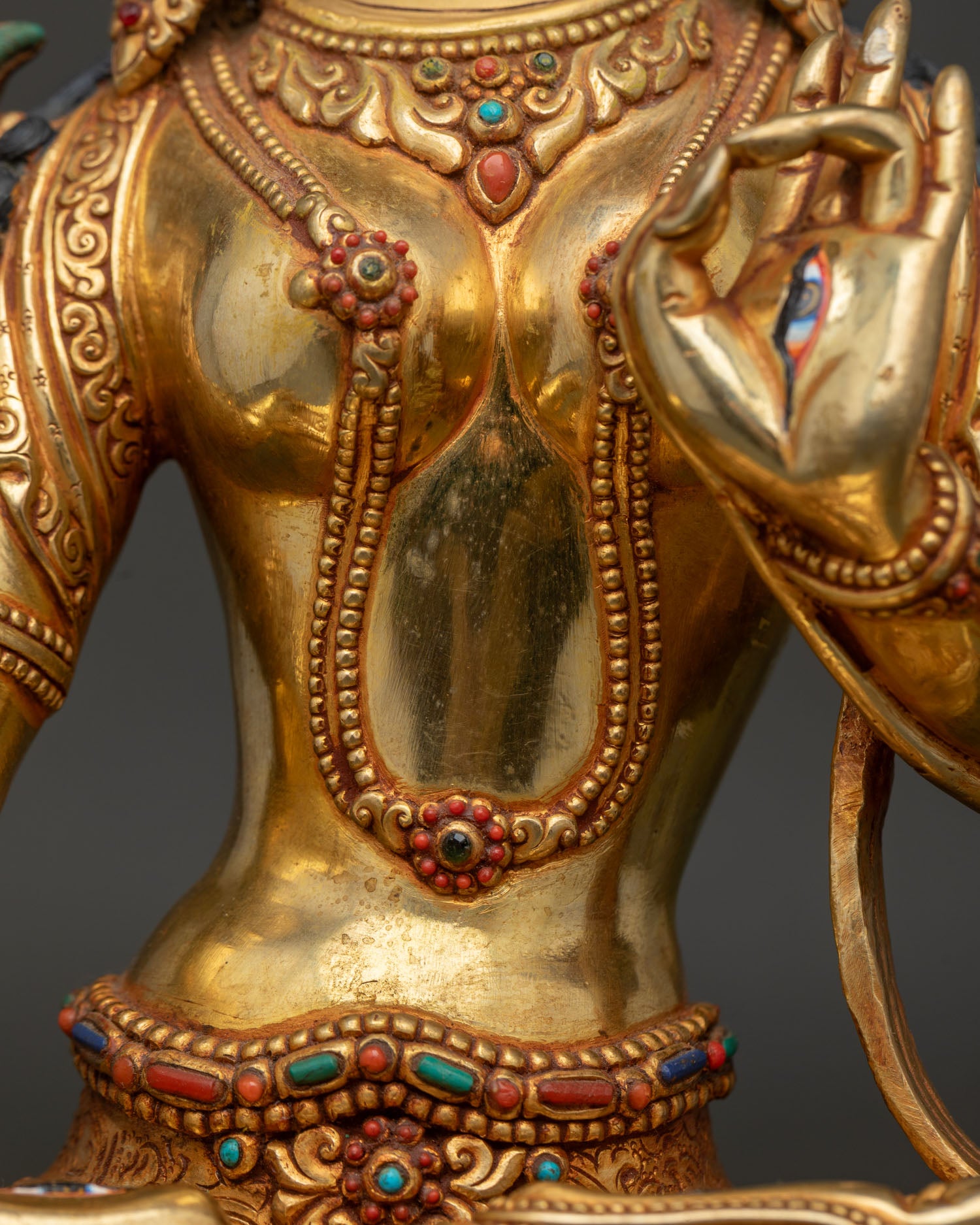 White Tara Statue | Seven-Eyed Goddess of Healing & Long Life