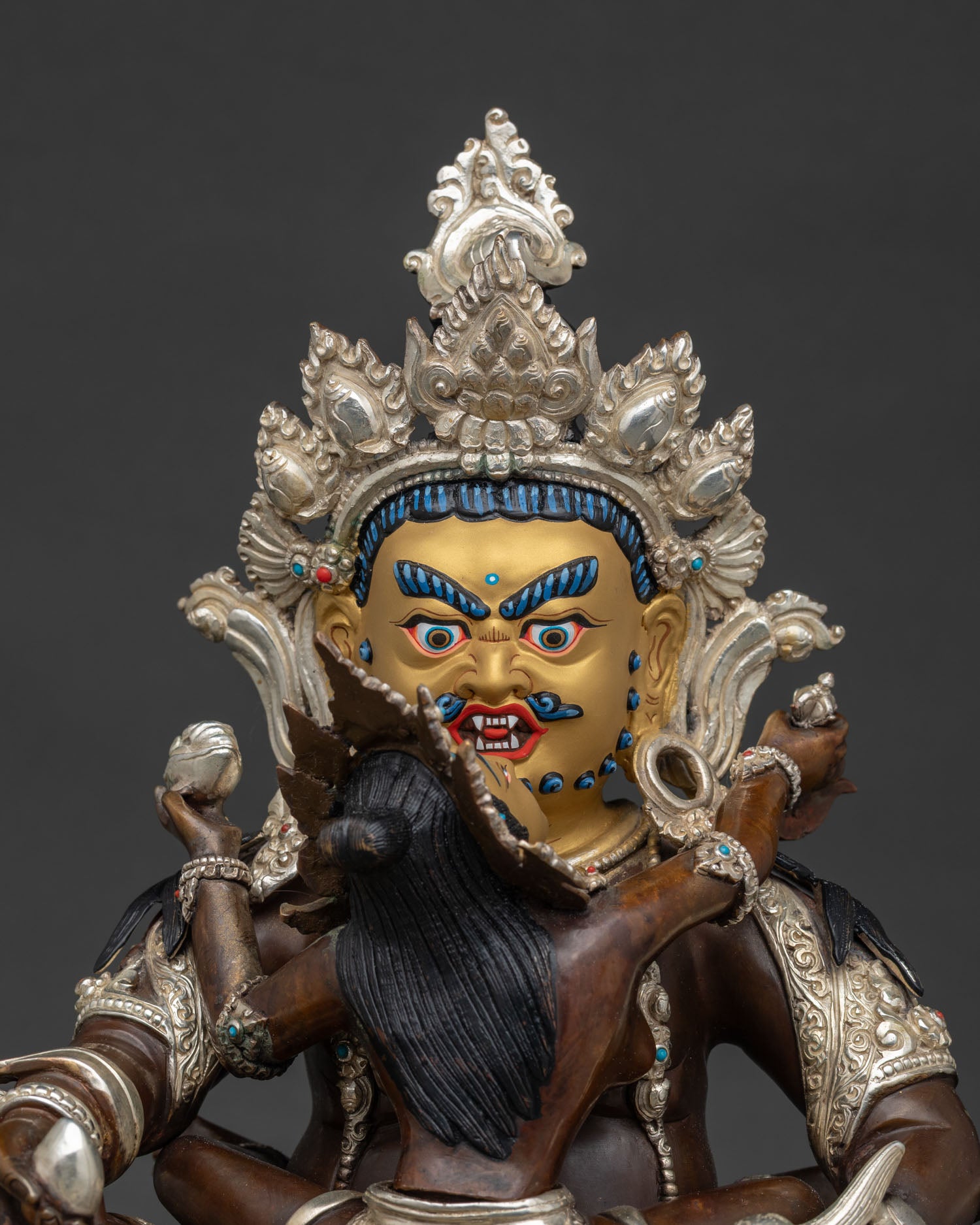 Red Dzambhala Statue